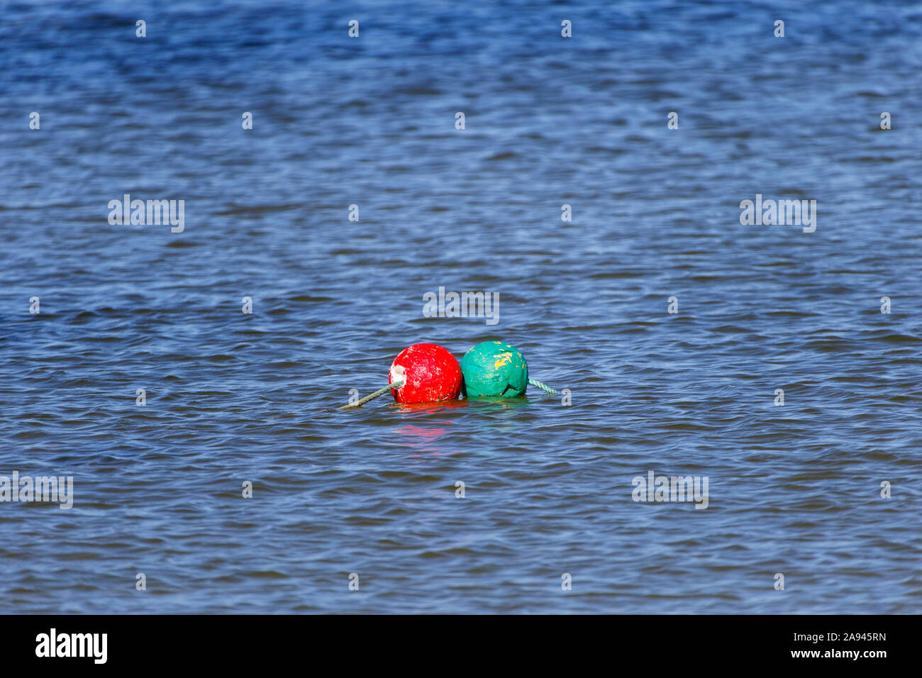 Floating Buoy marker in the Indian Ocean, Cliff Head, Western Australia