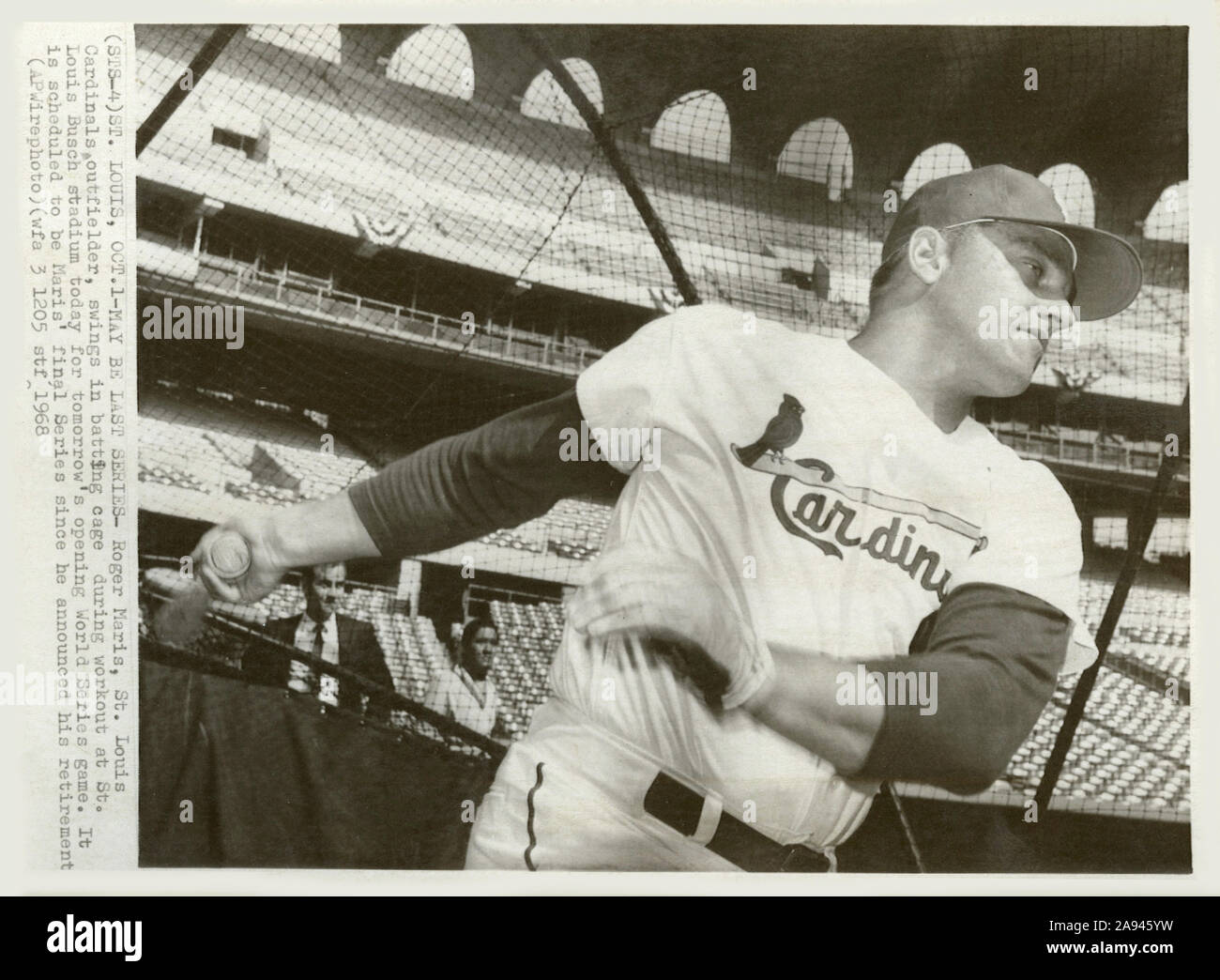 Vintage St. Louis Cardinals Roger Maris Throwback Baseball 
