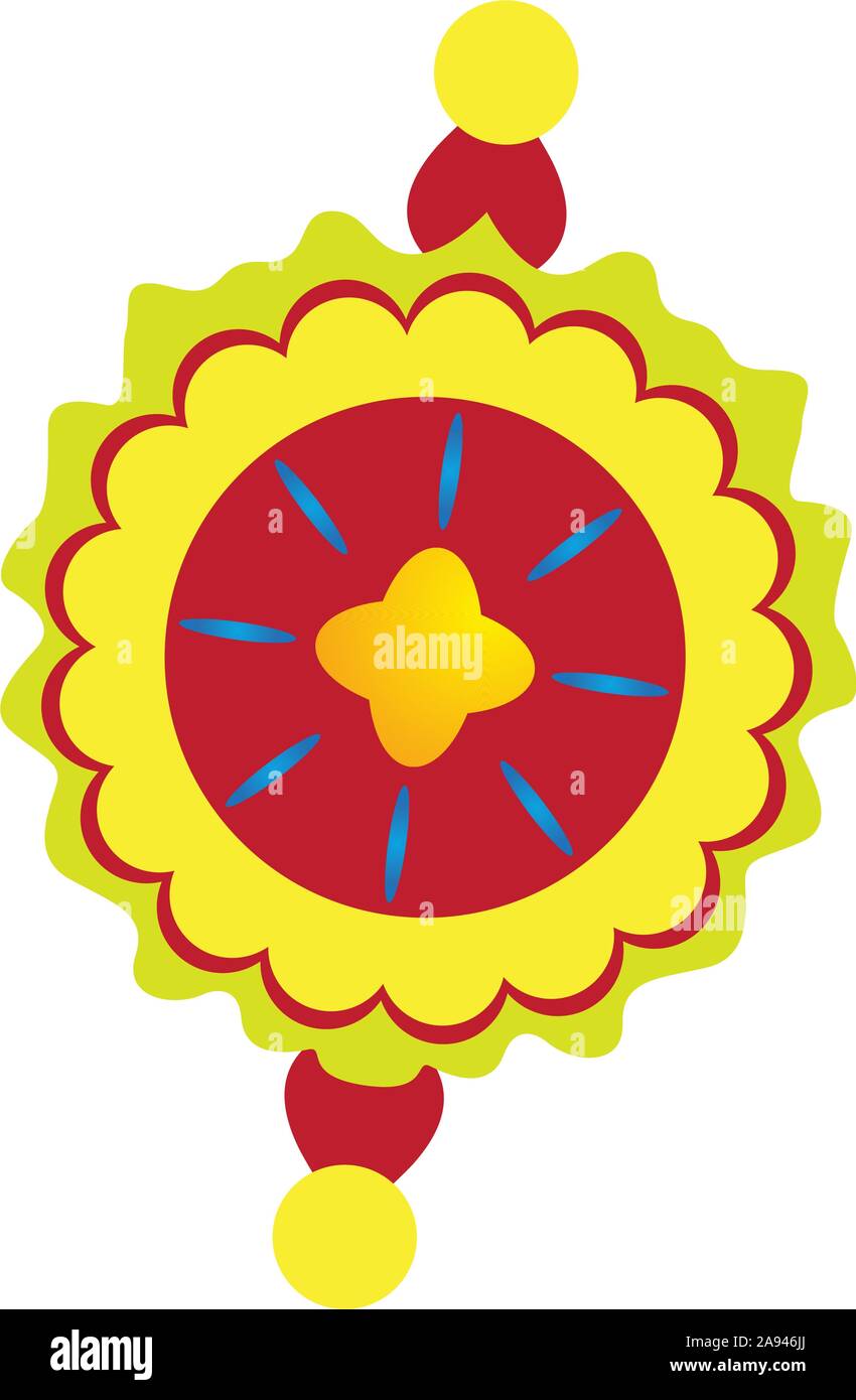 Isolated abstract colored flower image - Vector illustration Stock ...
