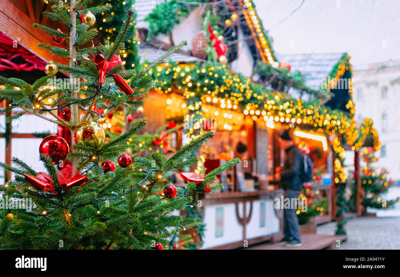 Christmas Market at Opernpalais at Mitte in Winter Berlin new Stock 