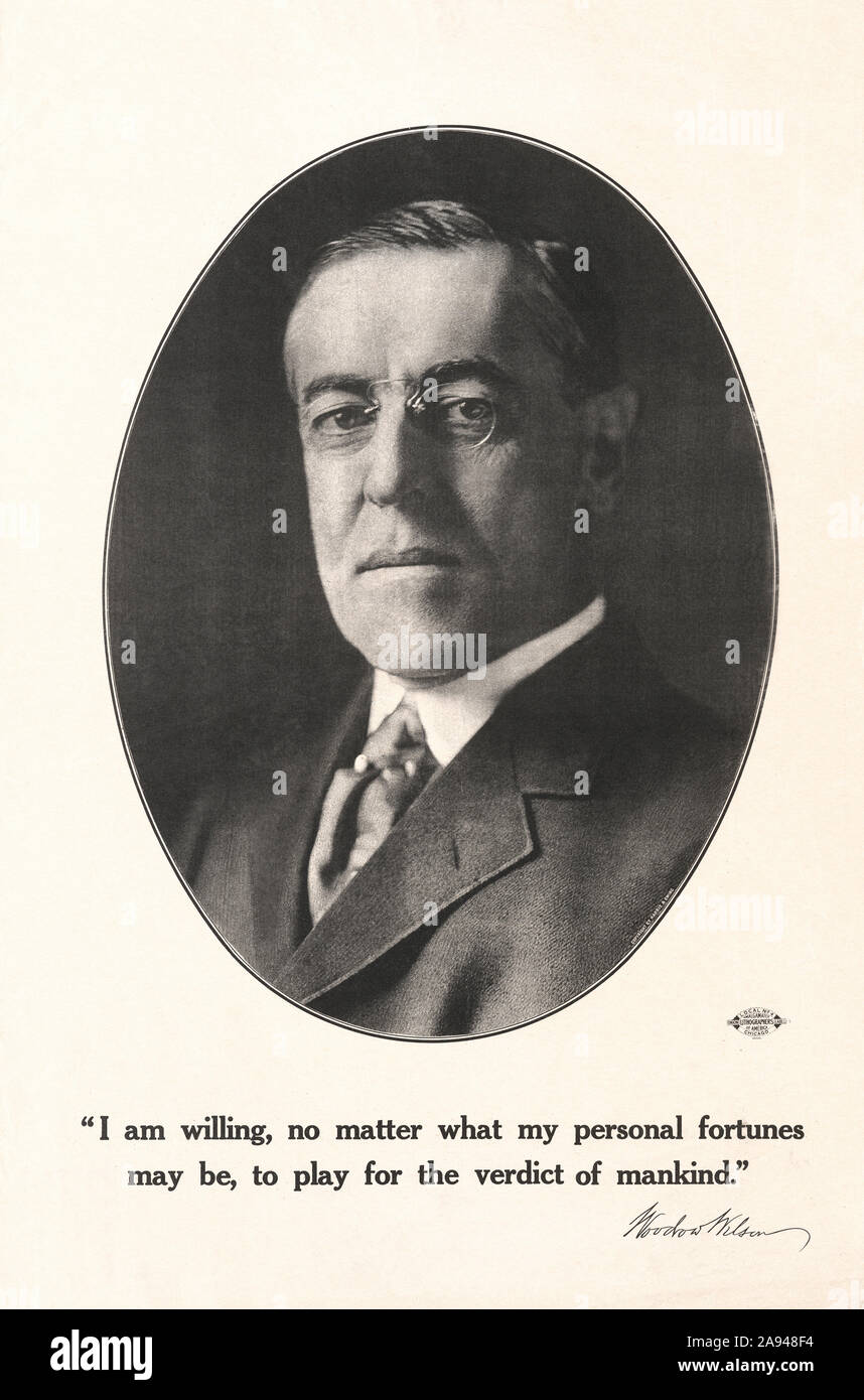 Woodrow wilson campaign poster hires stock photography and images Alamy