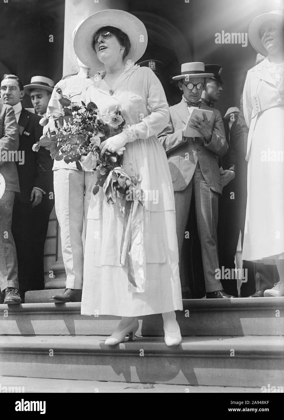 Margaret Woodrow Wilson (1886-1944), daughter of President Woodrow Wilson and Ellen Axson Wilson, Bain News Service, July 1917 Stock Photo