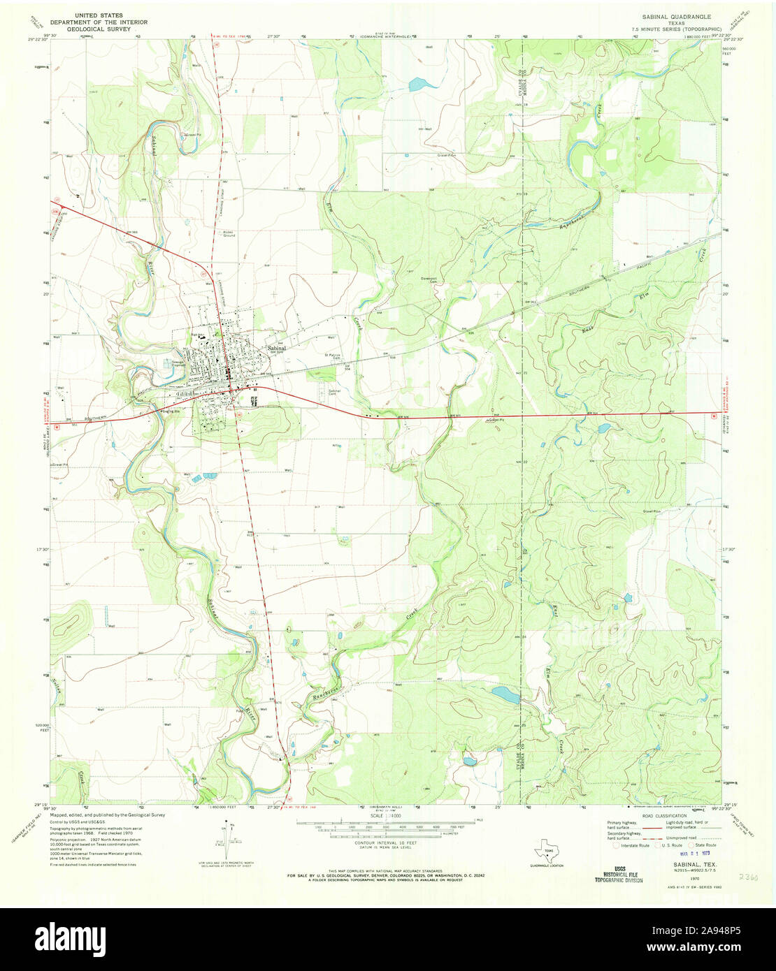 Sabinal texas map hires stock photography and images Alamy