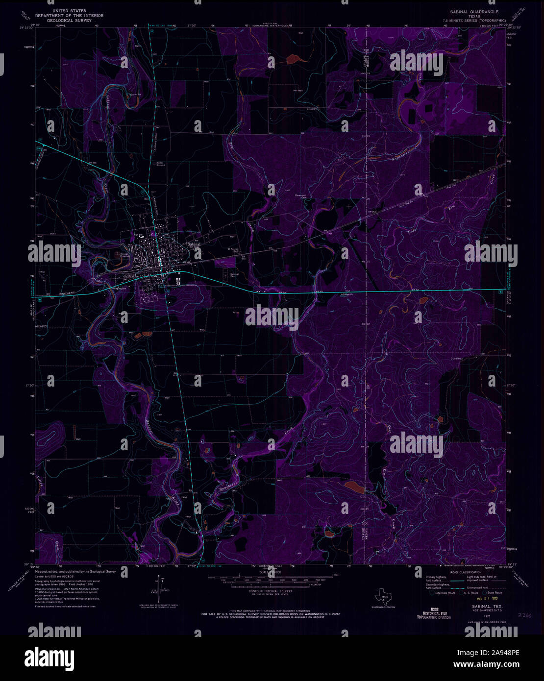 Sabinal map hires stock photography and images Alamy