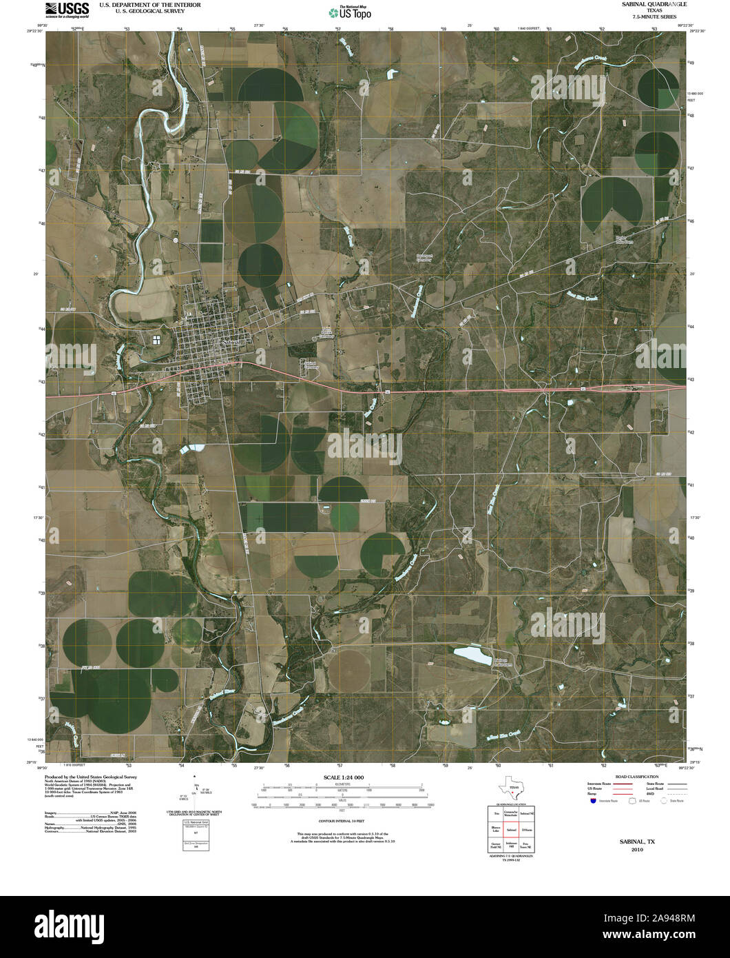 Sabinal texas map hires stock photography and images Alamy