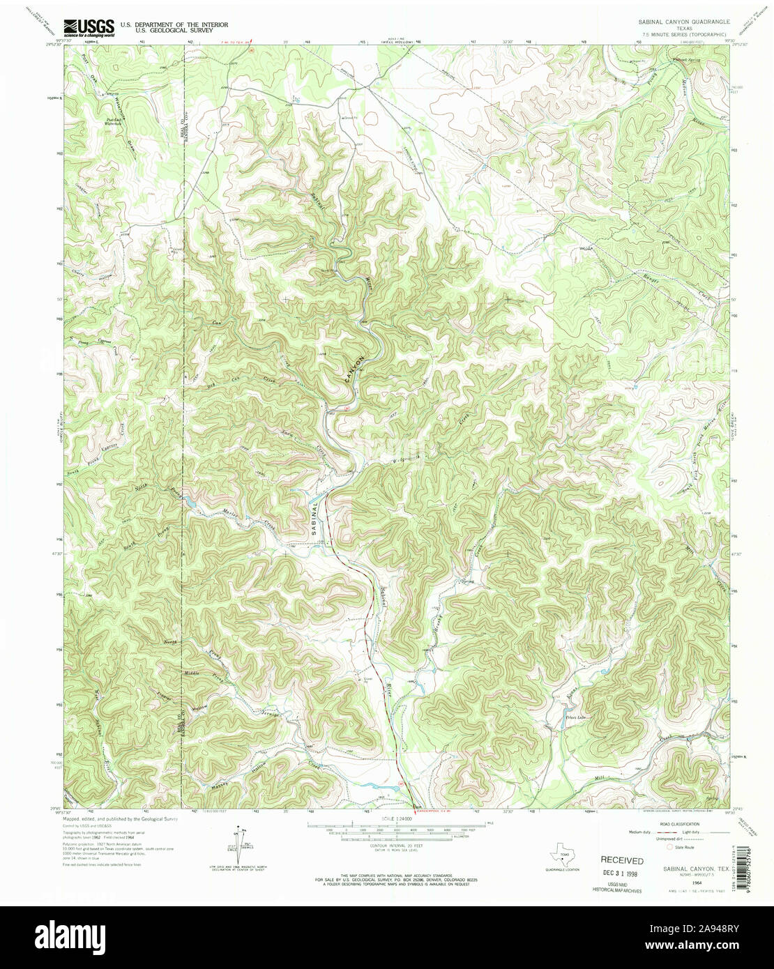 Sabinal texas map hires stock photography and images Alamy