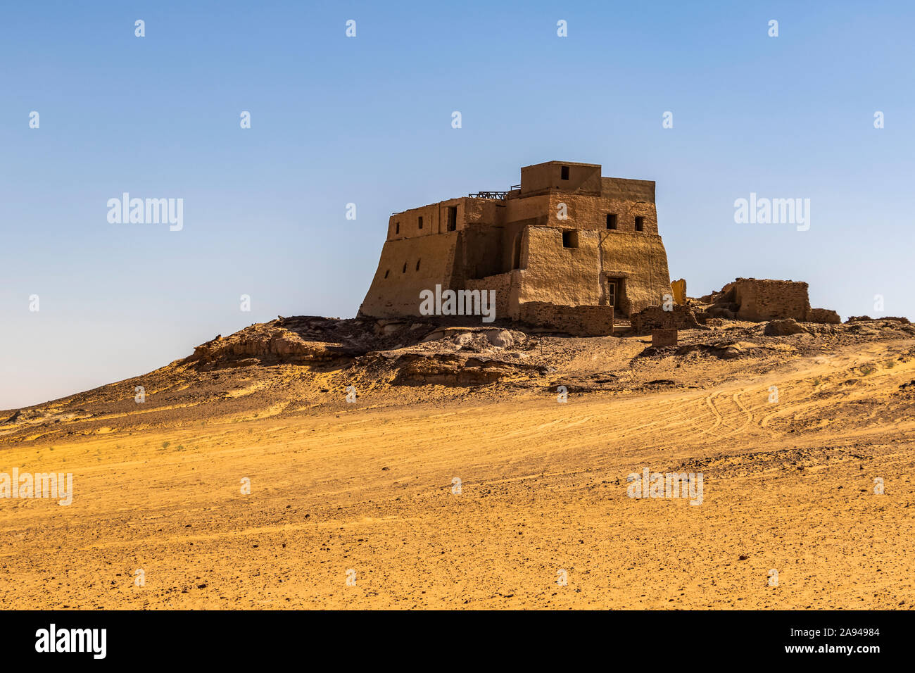 Throne Hall building; Old Dongola, Northern State, Sudan Stock Photo