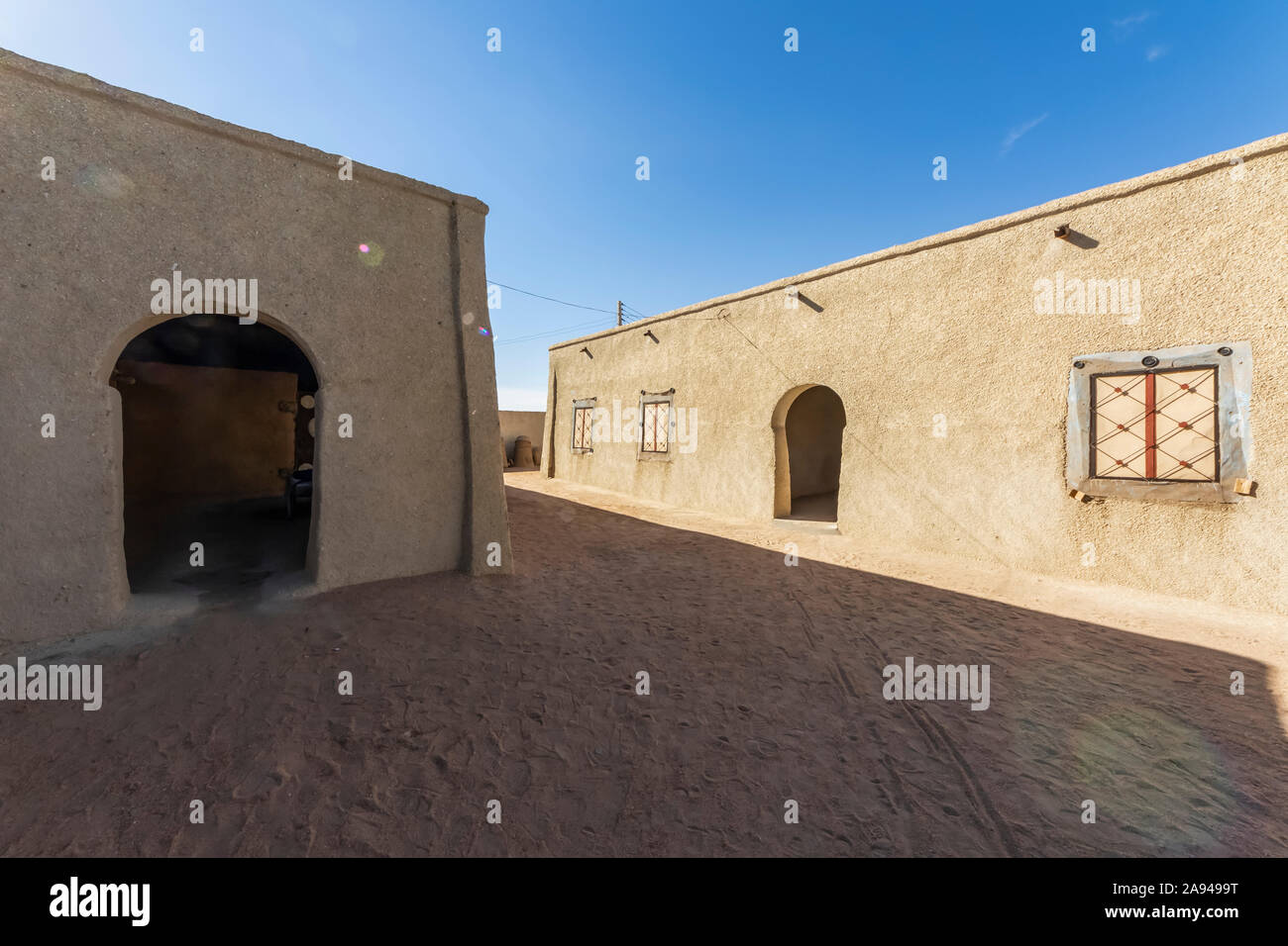 Nubian house; Soleb, Northern State, Sudan Stock Photo
