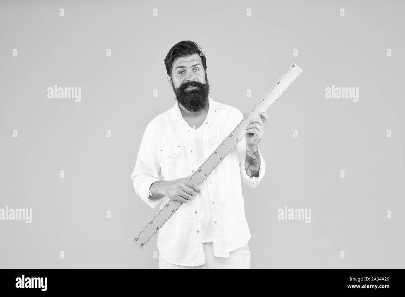 Who is incapable of learning has taken to teaching. School teacher with