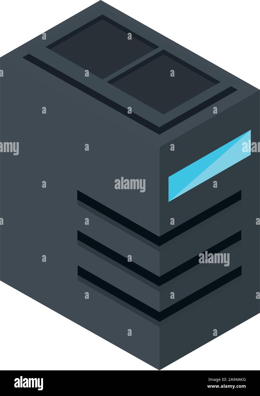 cpu data technology hardware device computer vector illustration ...