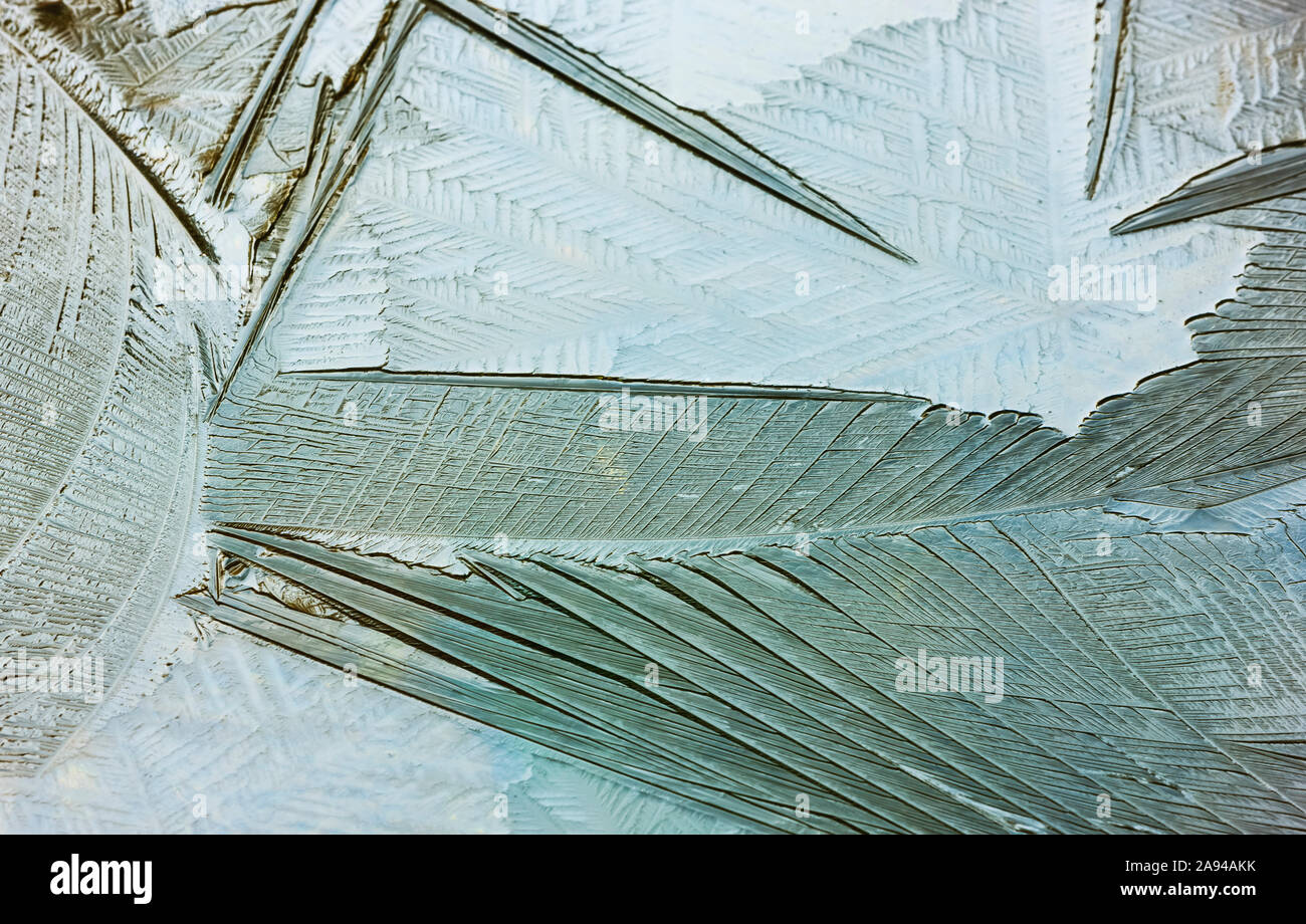 Detailed image of thin ice formation Stock Photo