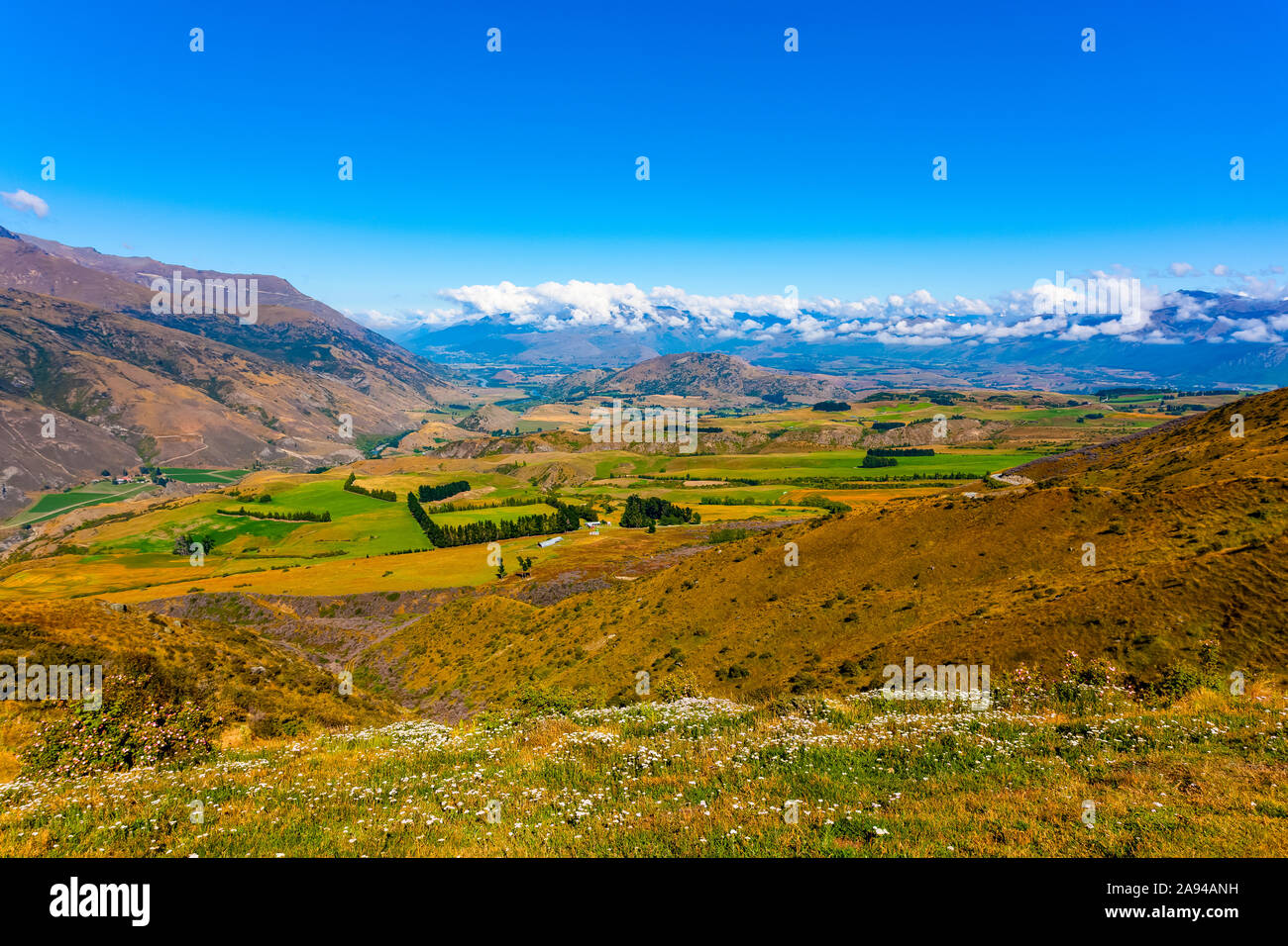 Vistas across the North Island of New Zealand; North Island, New Zealand Stock Photo