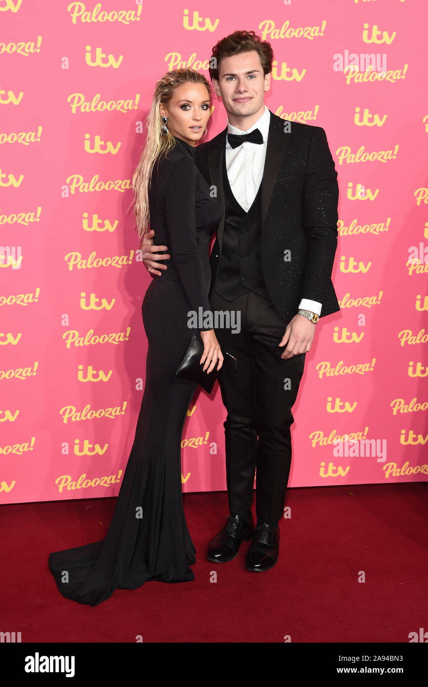 LONDON, UK. November 12, 2019: Lucie Donlan and Joe Garratt arriving