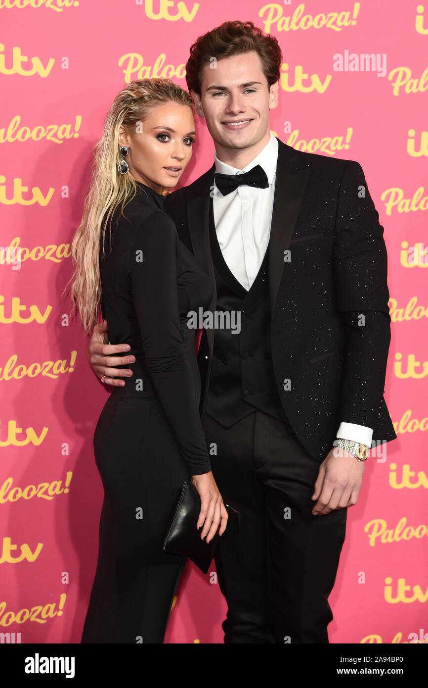 LONDON, UK. November 12, 2019: Lucie Donlan and Joe Garratt arriving
