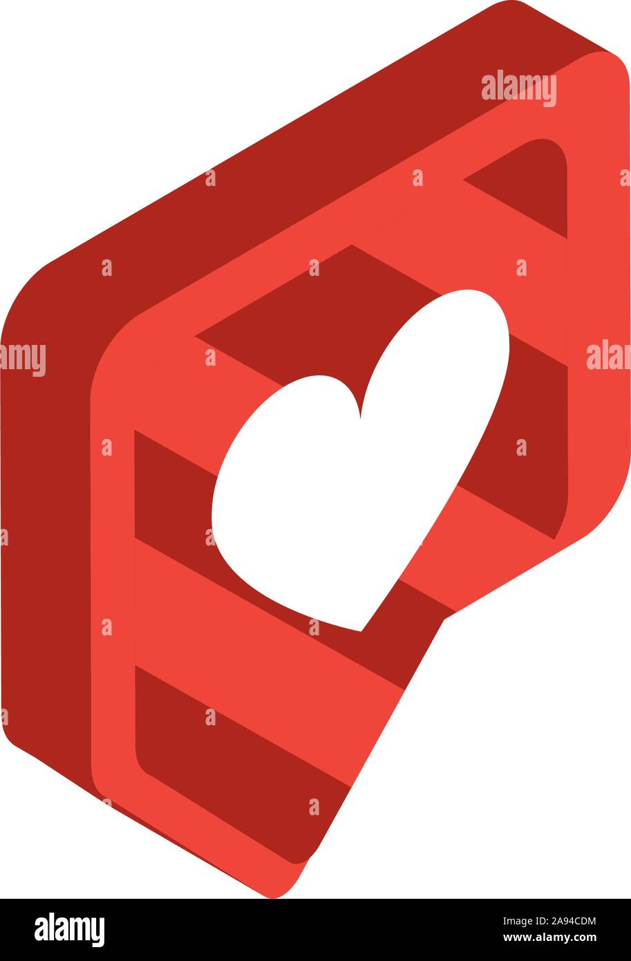 love message social media isometric icon vector illustration Stock ...