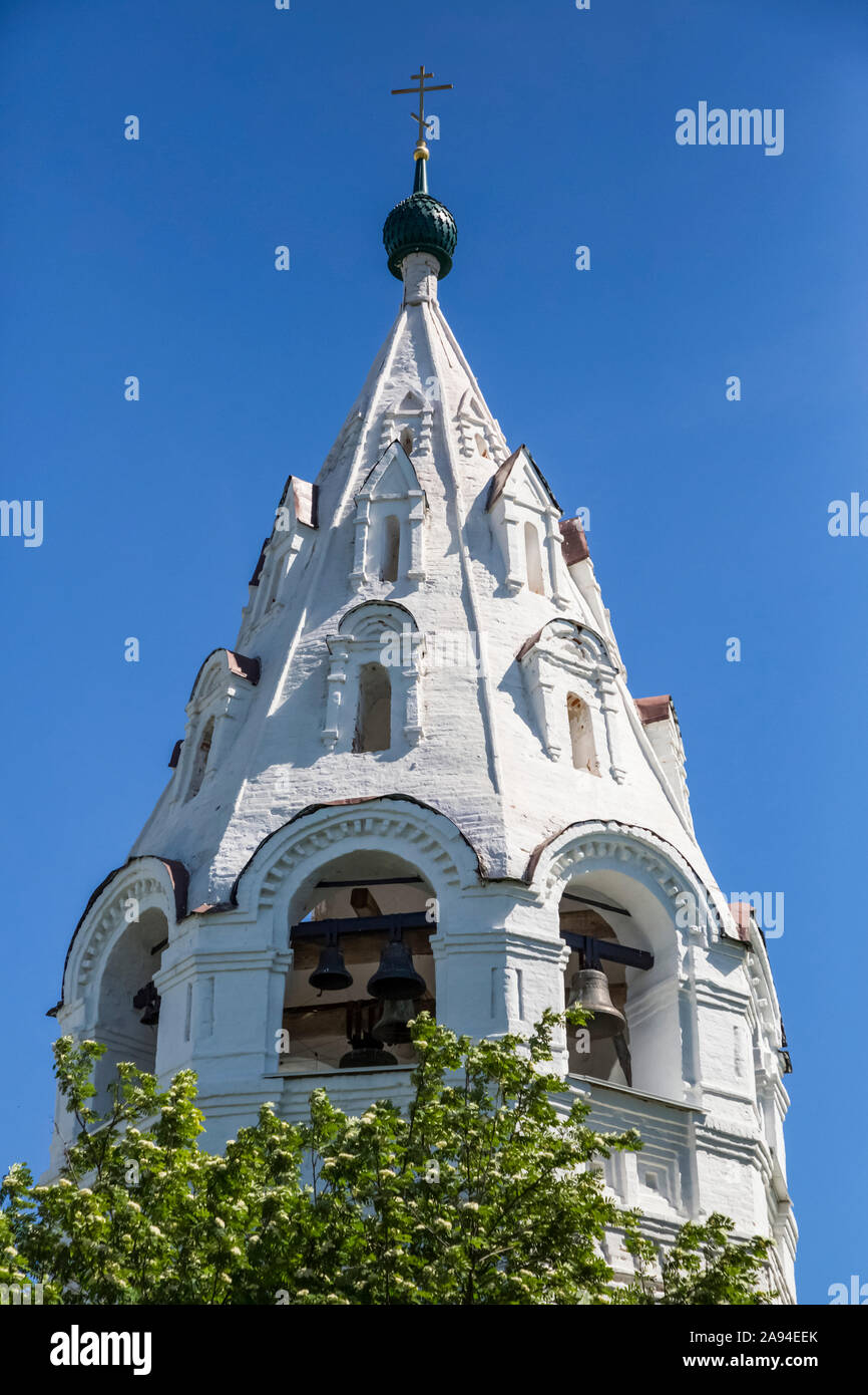Tent Style Bell Tower, Pokrovsky Monastery; Suzdal, Vladimir Oblast, Russia Stock Photo