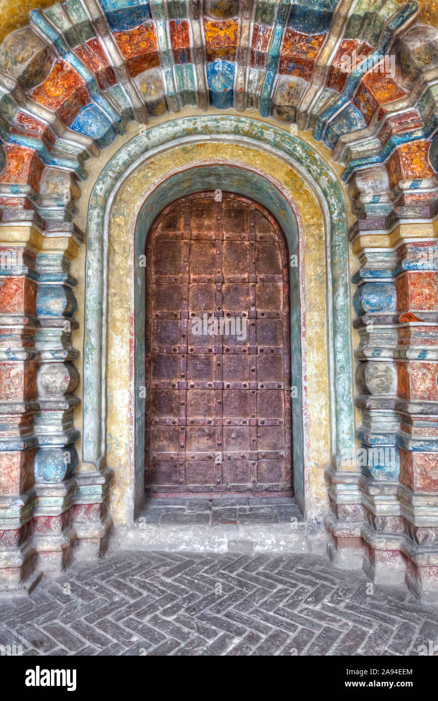 Door, Gate-Church of St John Divine, Kremlin, Golden Ring; Rostov Veliky, Yaroslavl Oblast, Russia Stock Photo