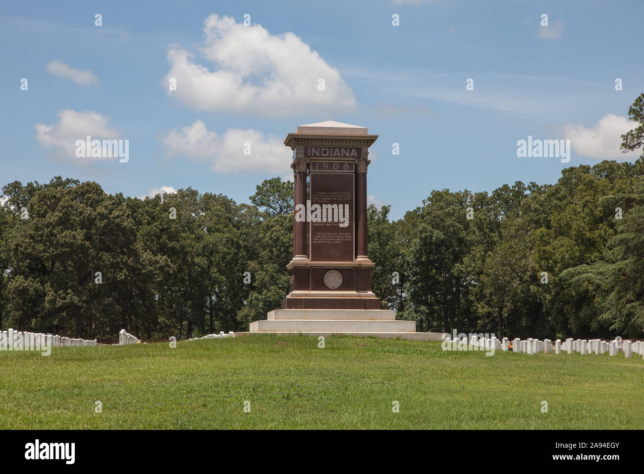 Monument at Andersonville National Cemetery in USA Stock Photo