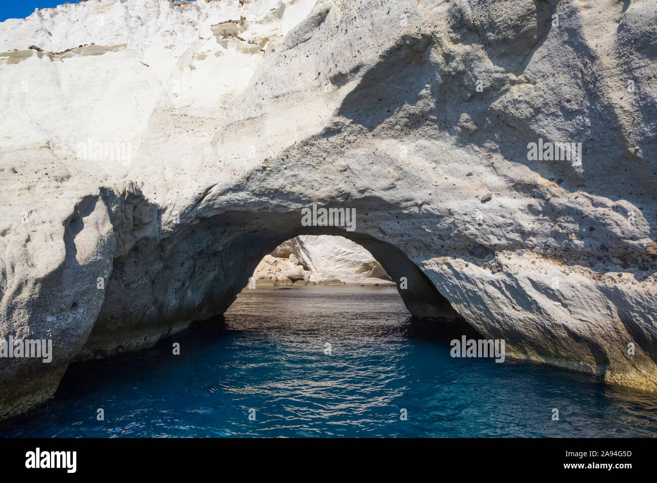 The Cave of Sykia; Milos Island, Cyclades, Greece Stock Photo Alamy