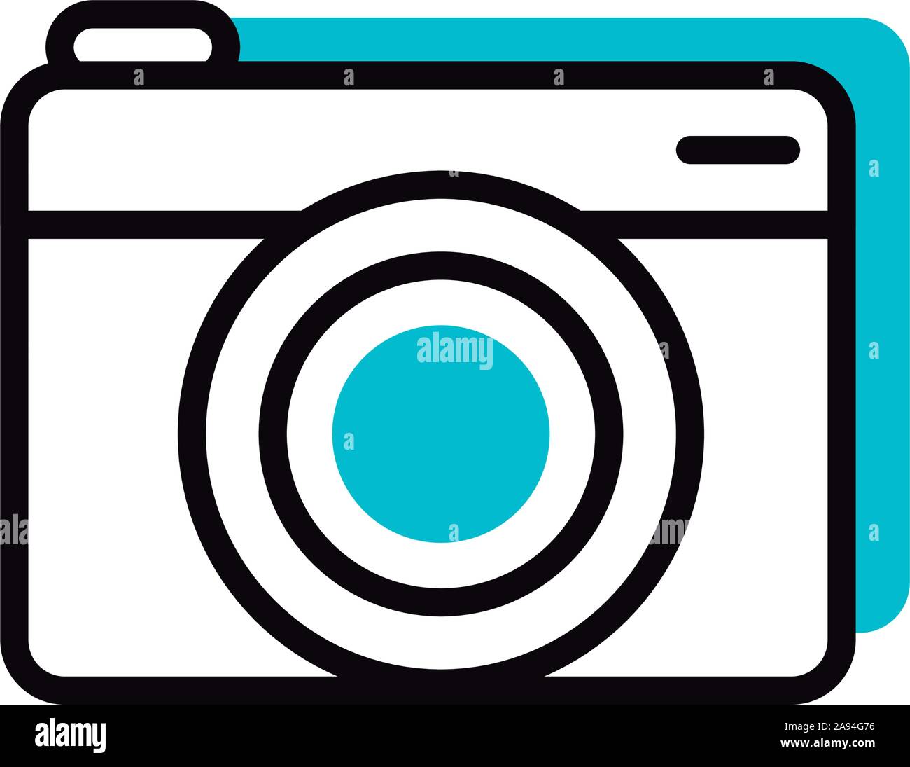 photo camera social media icon line and fill vector illustration Stock ...