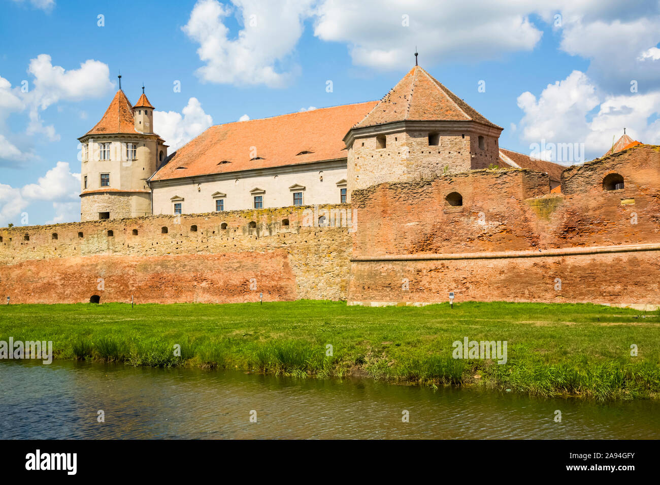 Fagaras Citadel, 14th century; Fagaras, Brasov County, Transylvania Region, Romania Stock Photo