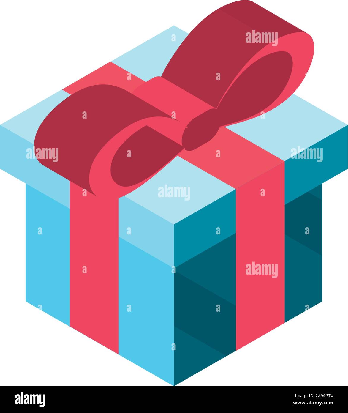 gift box online shopping isometric icon vector illustration Stock ...