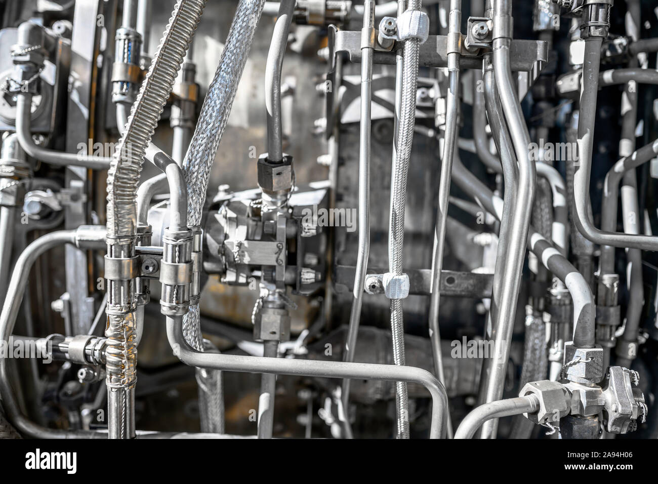 System interweaving of pneumatic tubes, valves, cylinders and fuel