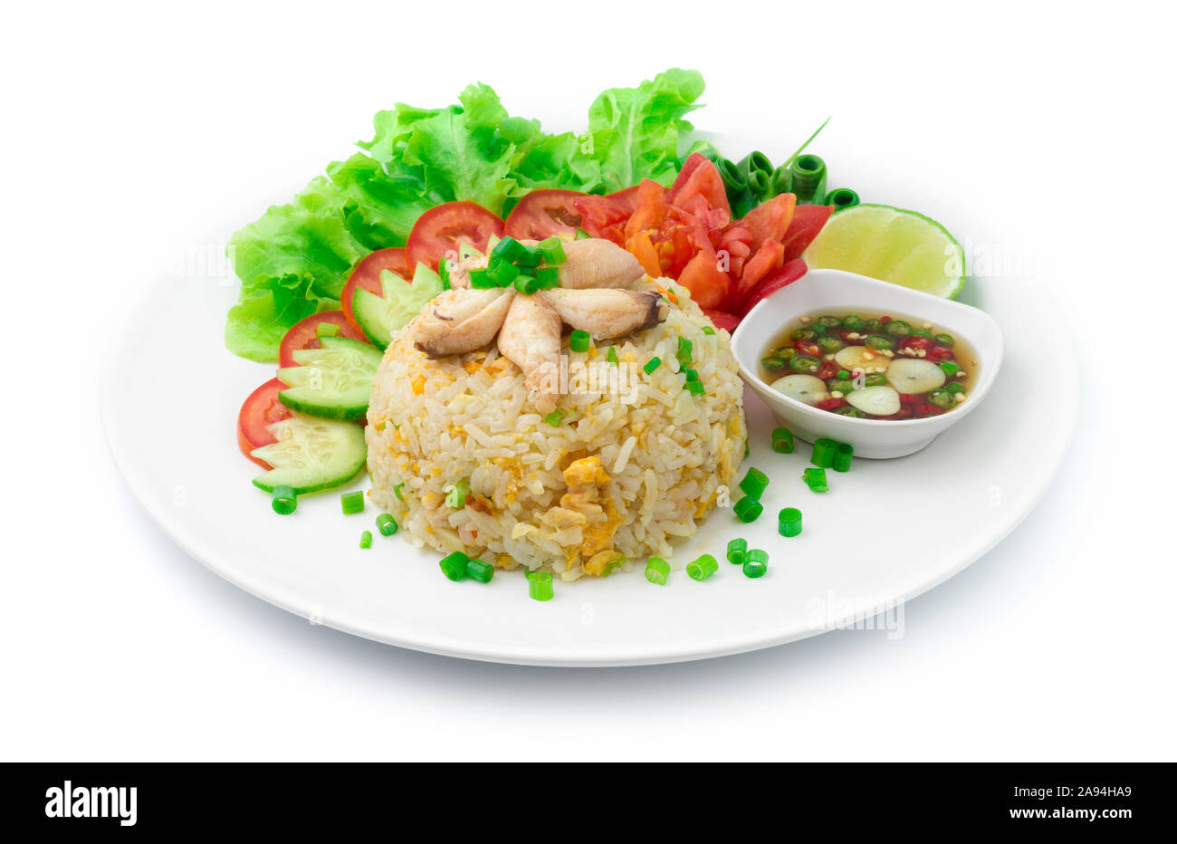 Fried Rice with Crab and Eggs Thai Food and Asian Food fusion style