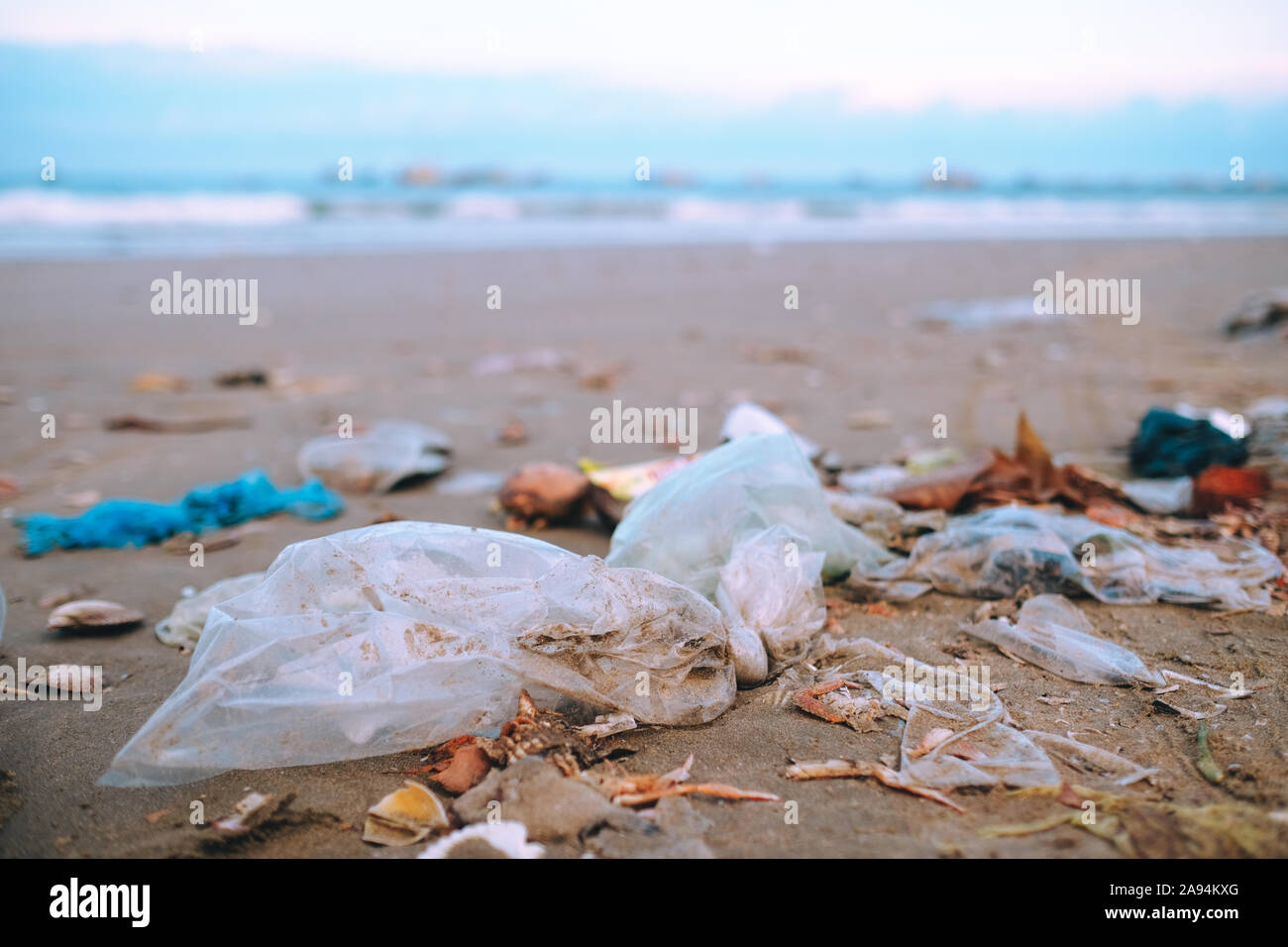 Plastic cheap bag beach
