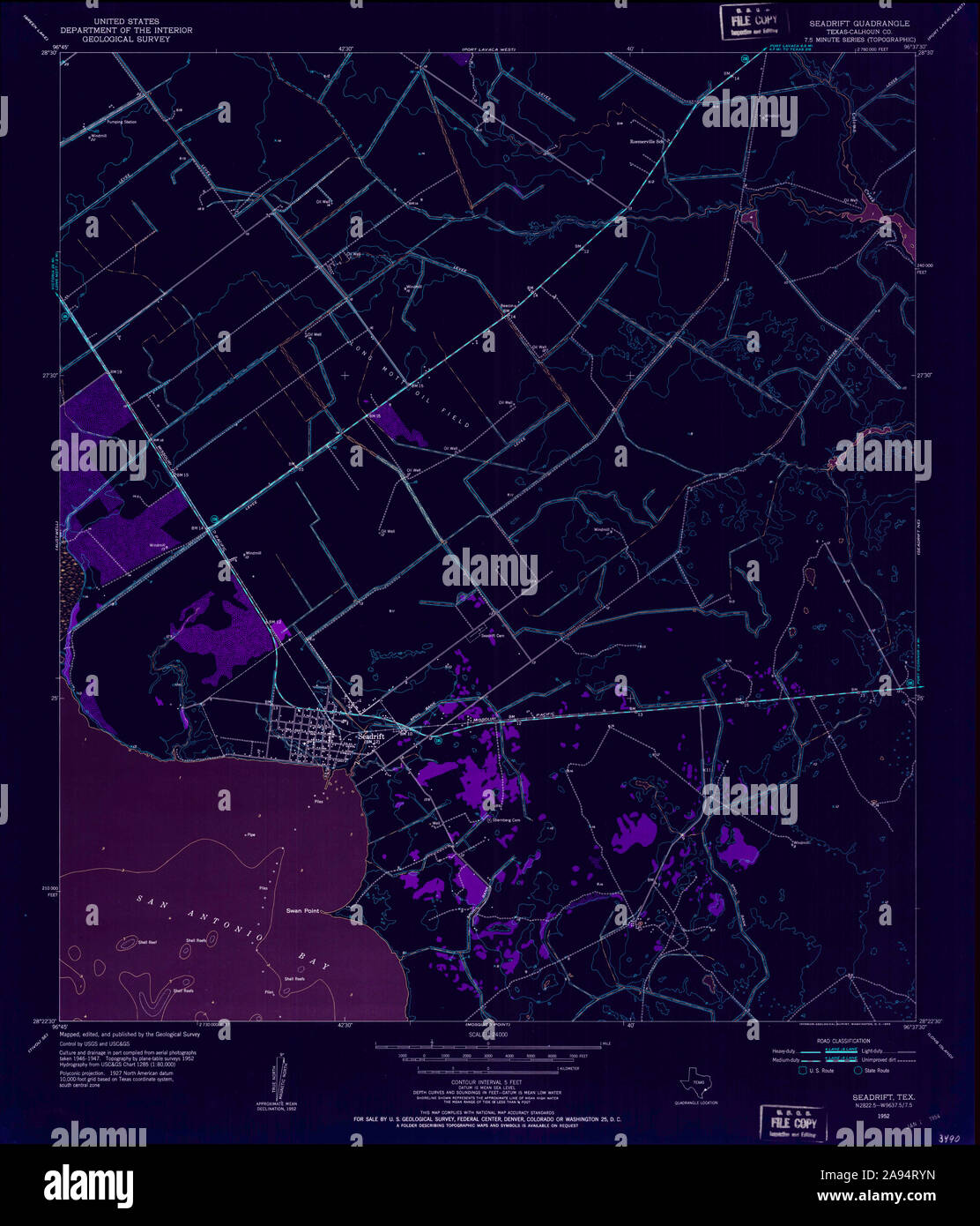 Seadrift map hires stock photography and images Alamy