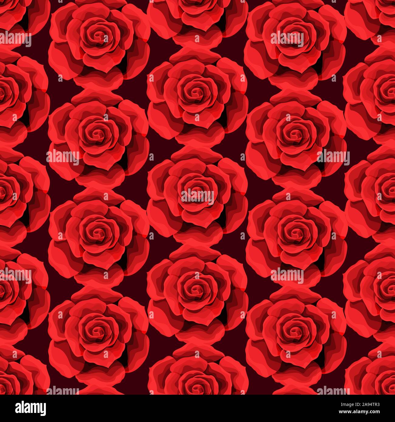 Rose flower Seamless pattern background texture. suitable for printing ...