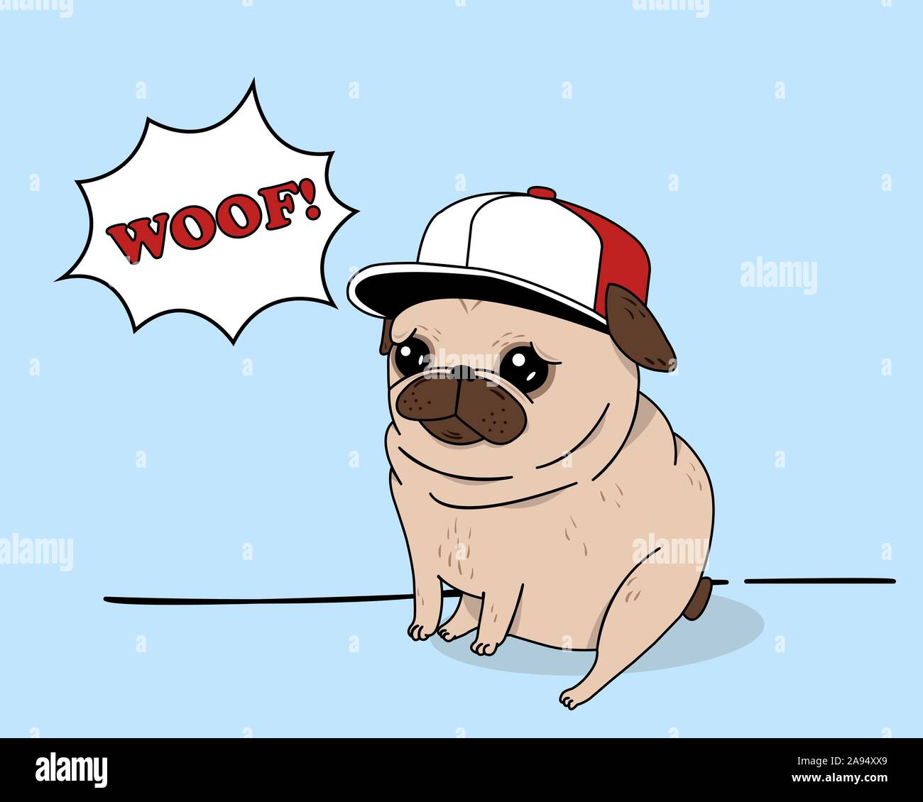 pug baseball cap