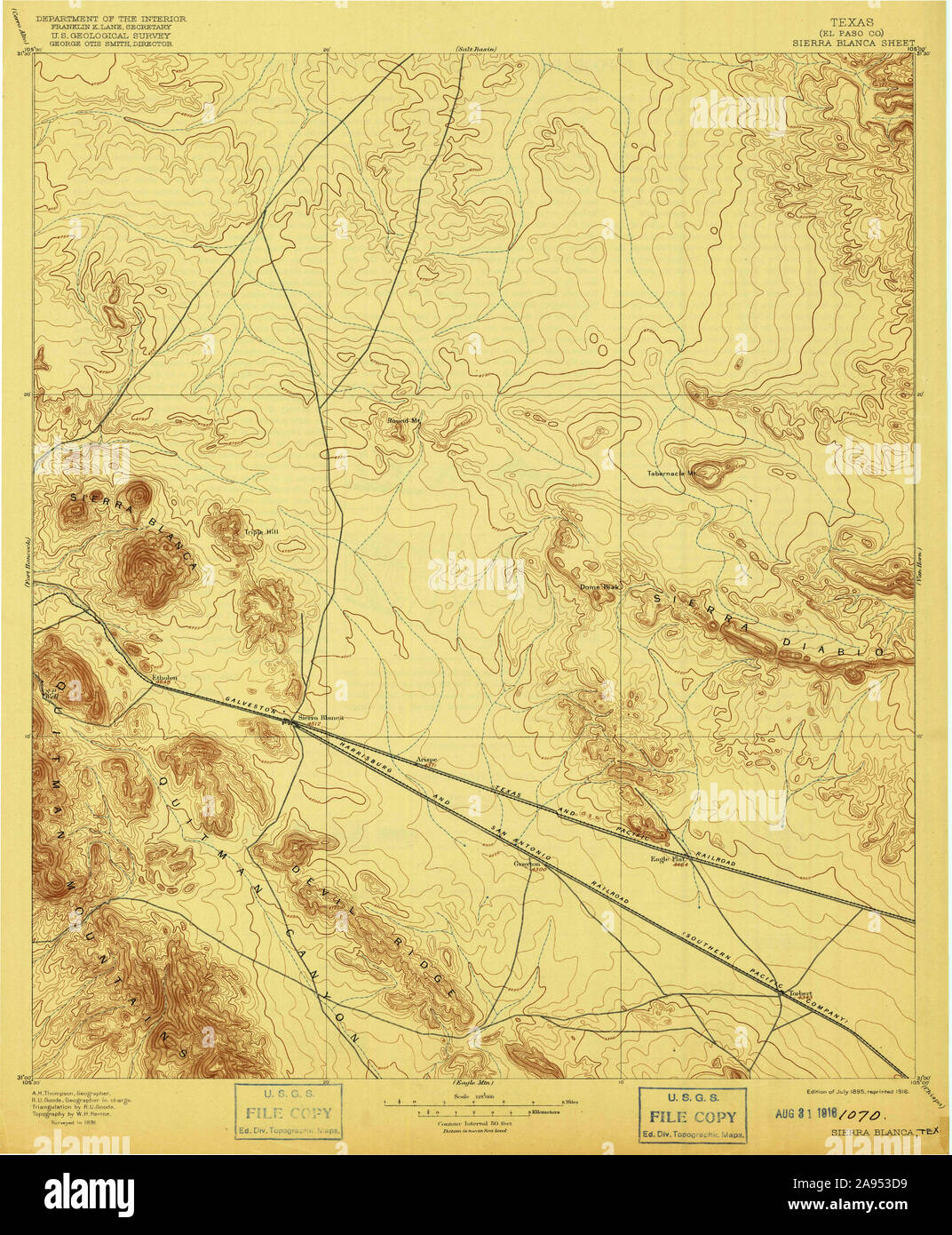 Map of sierra blanca texas hires stock photography and images Alamy