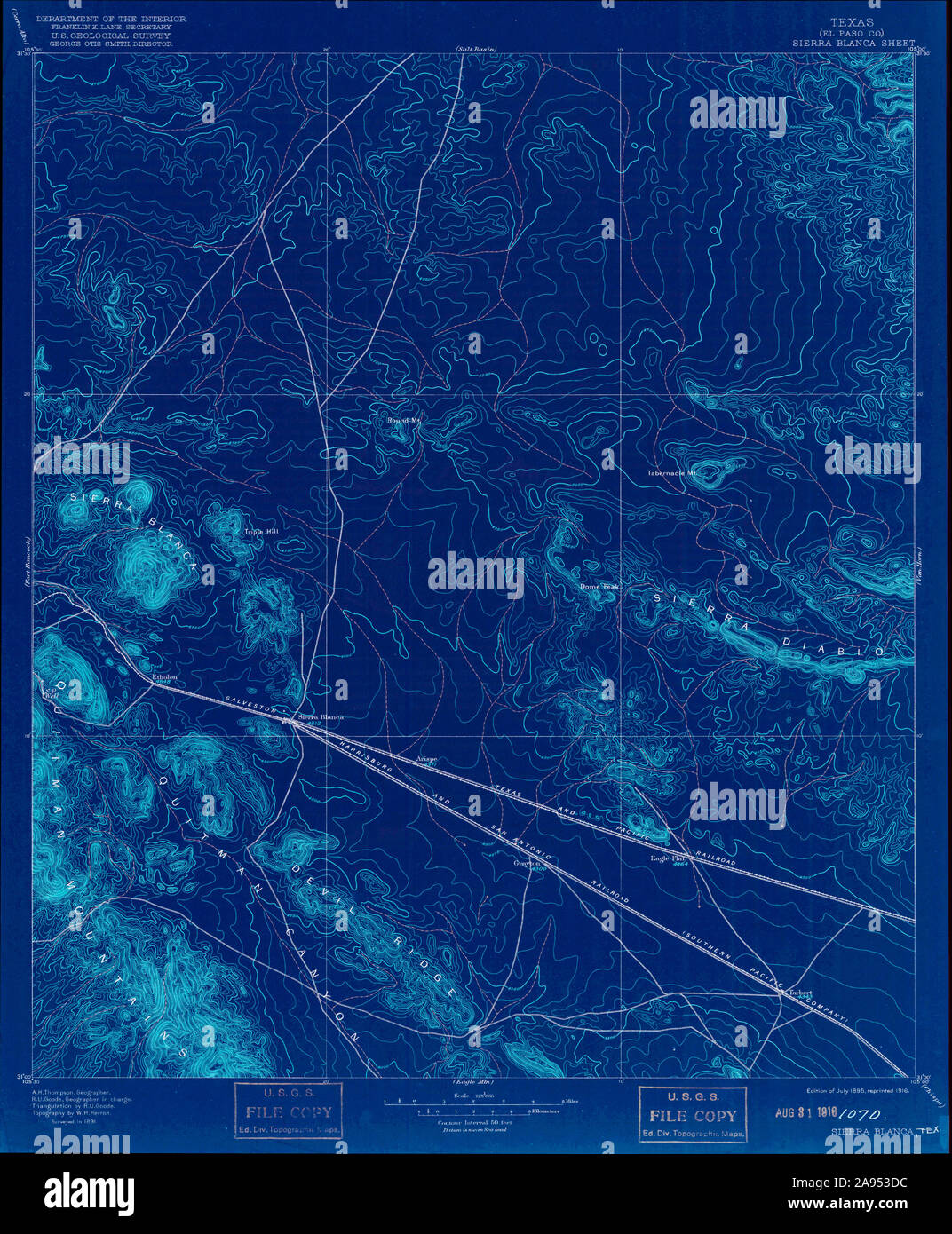 Sierra blanca texas map hires stock photography and images Alamy