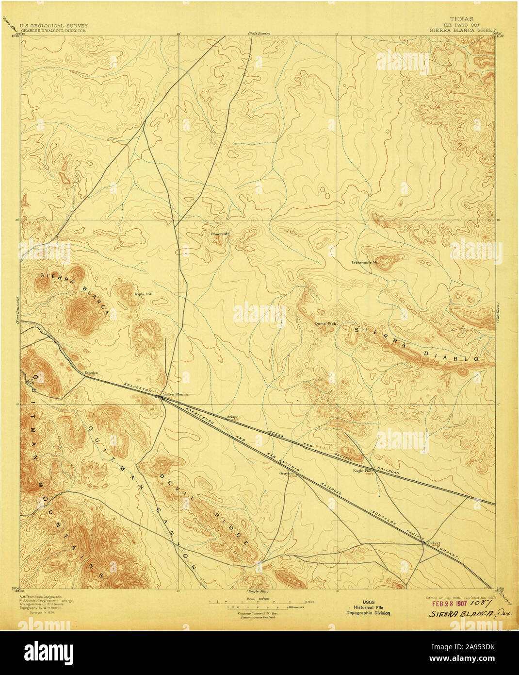 Map of sierra blanca texas hires stock photography and images Alamy