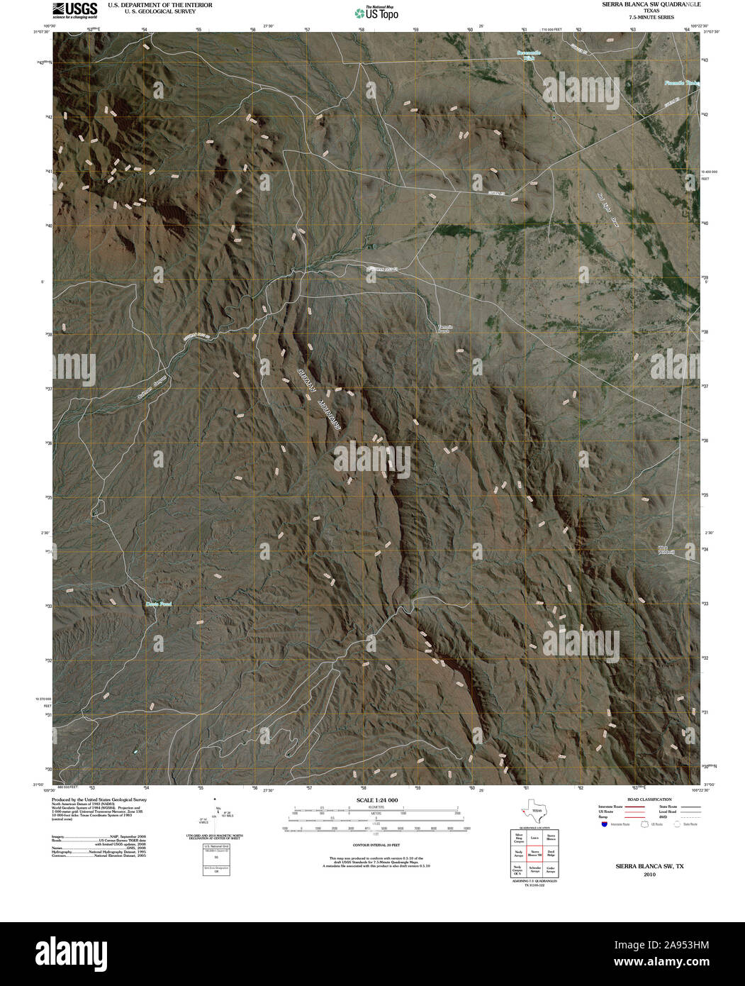Sierra blanca texas map hires stock photography and images Alamy