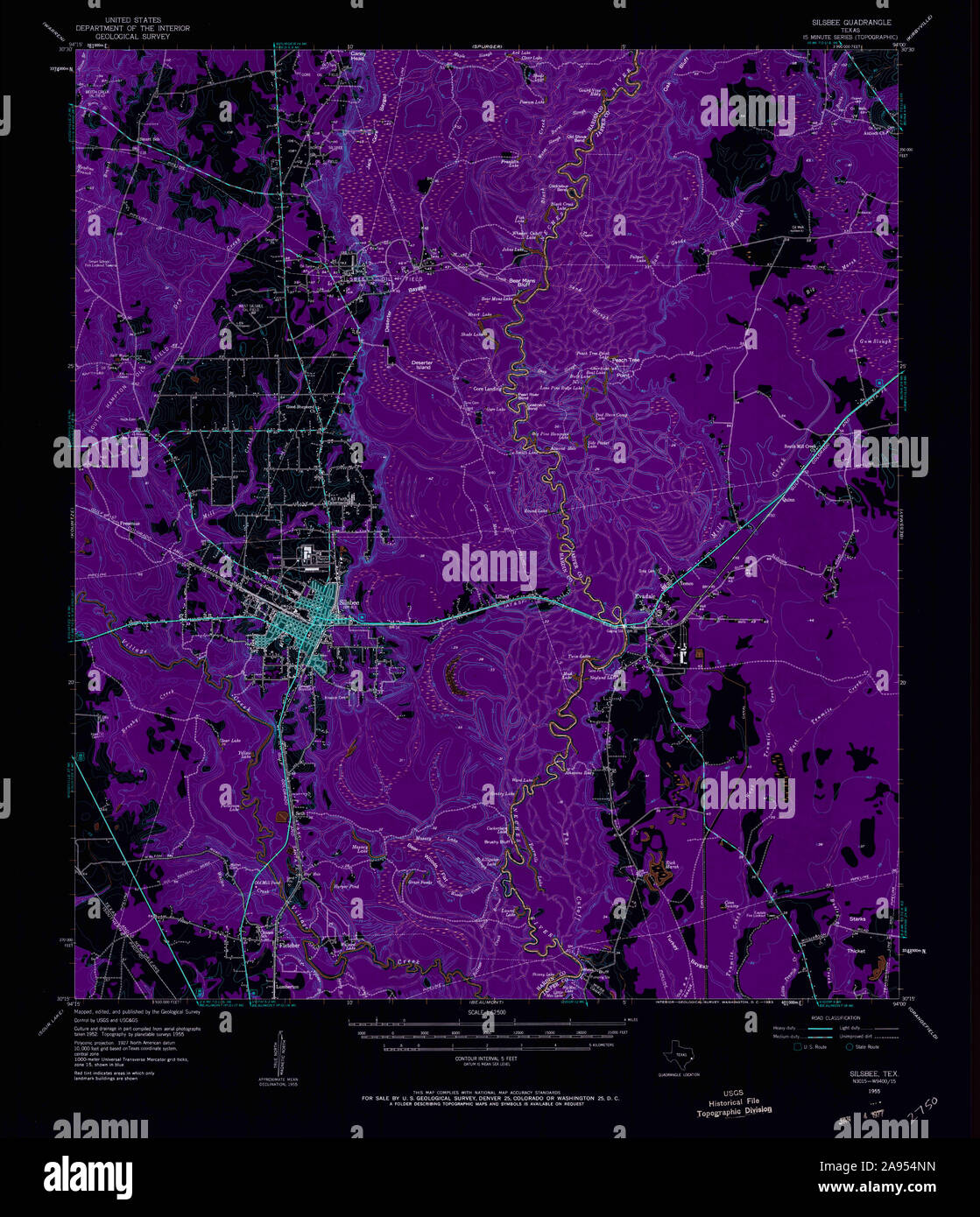 Map of silsbee texas hires stock photography and images Alamy