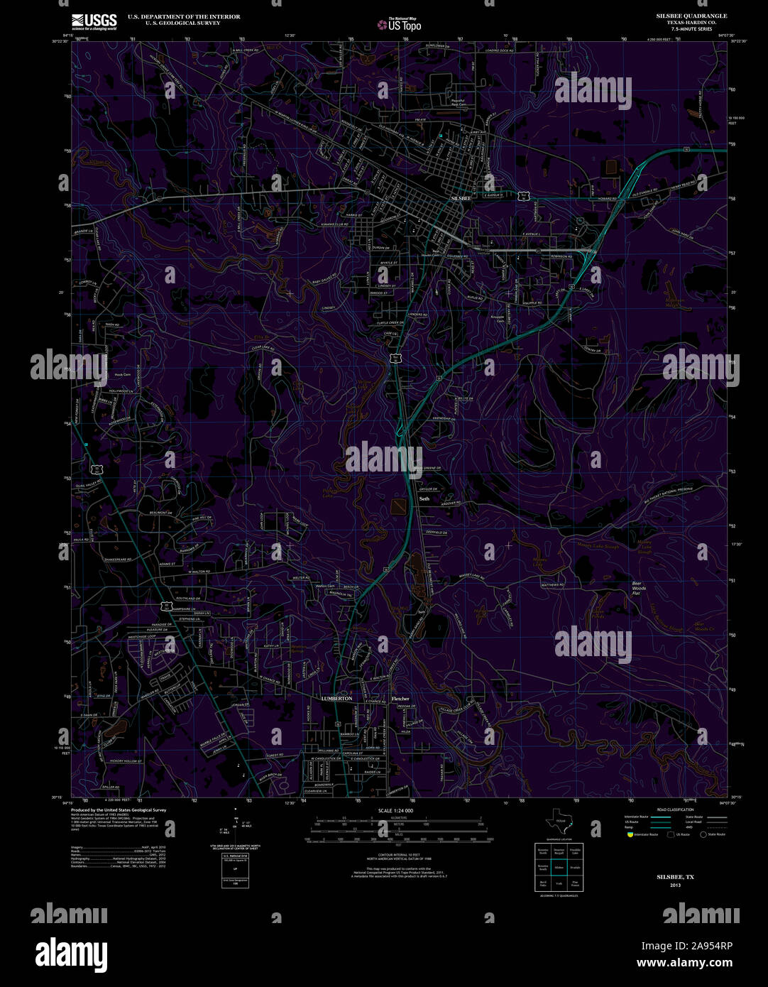 Map of silsbee hires stock photography and images Alamy
