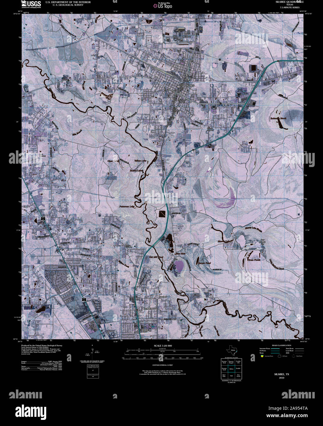 Map of silsbee texas hires stock photography and images Alamy
