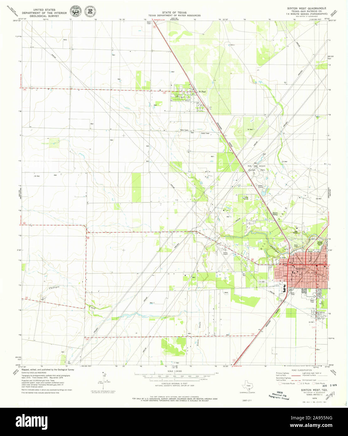 Sinton texas map hires stock photography and images Alamy