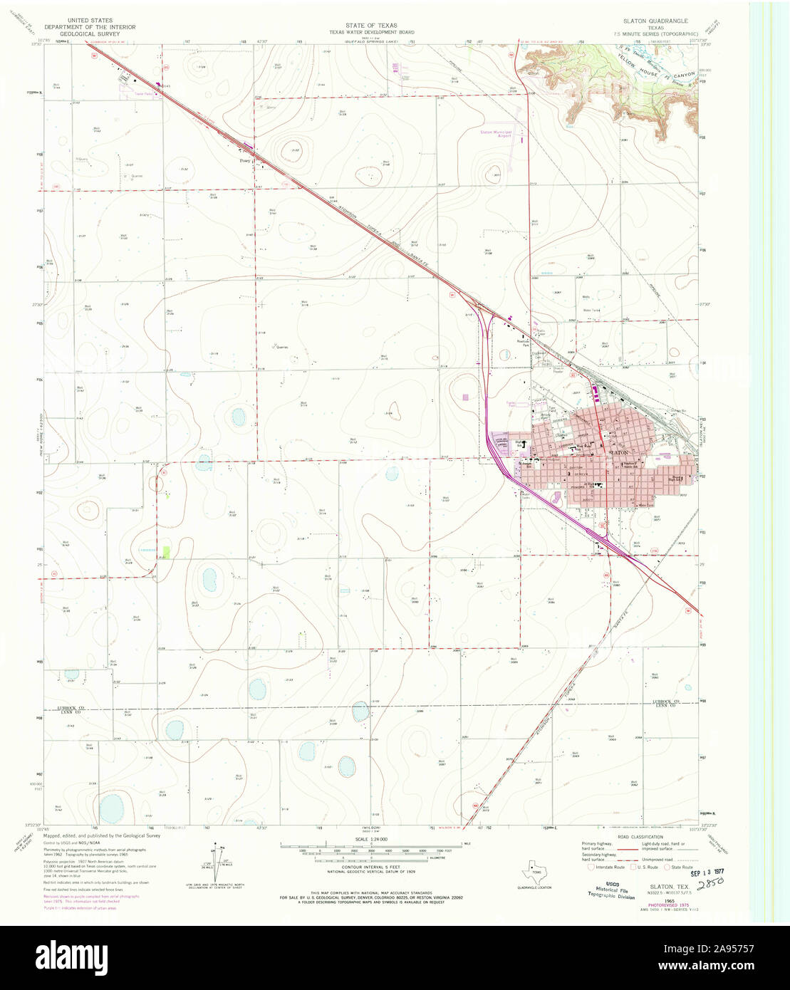 Map of slaton hires stock photography and images Alamy