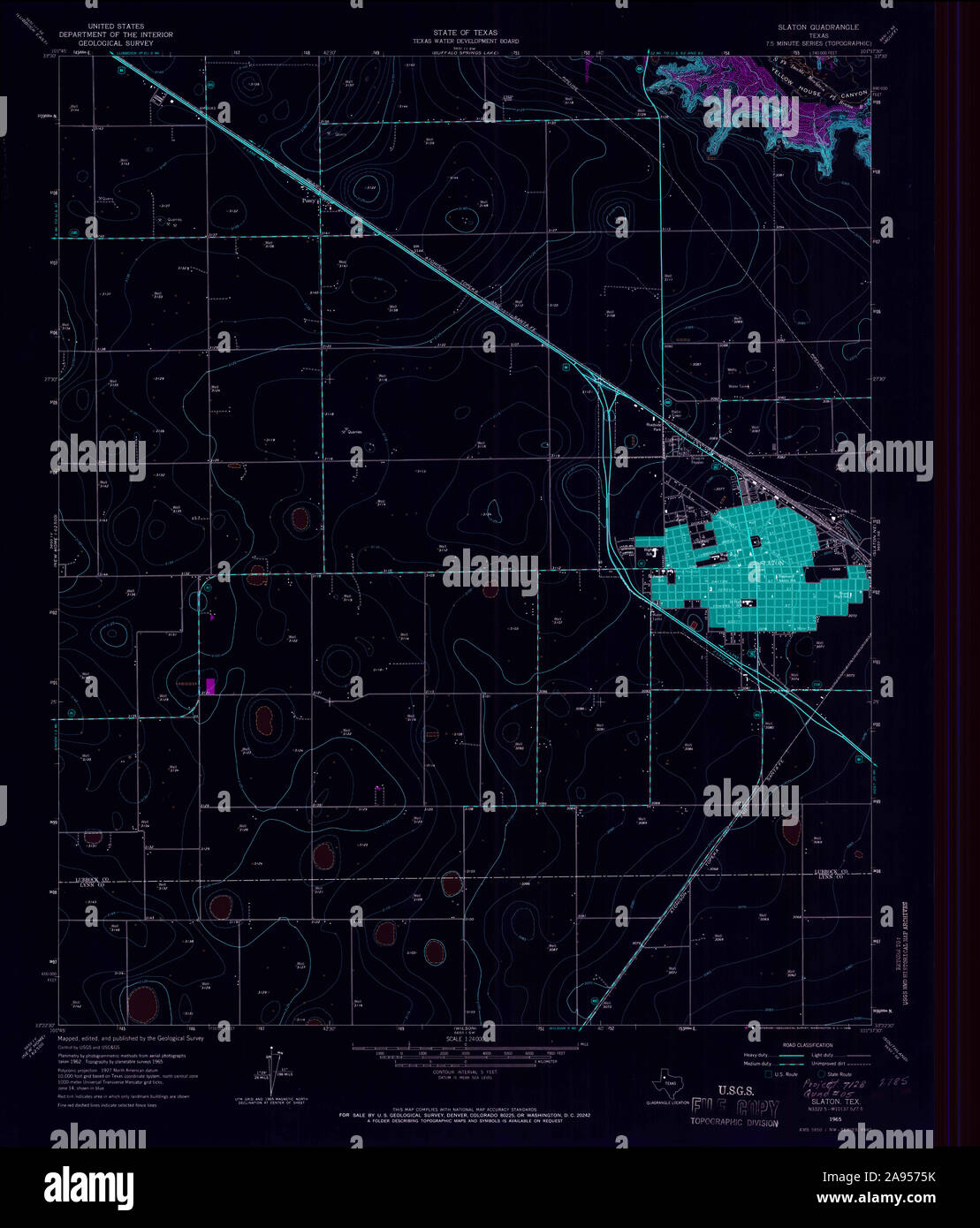 Map of slaton hires stock photography and images Alamy