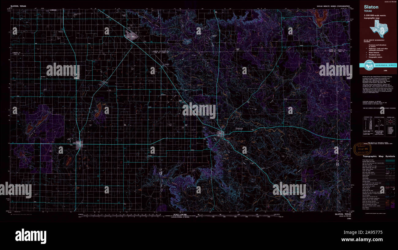 Map of slaton hires stock photography and images Alamy