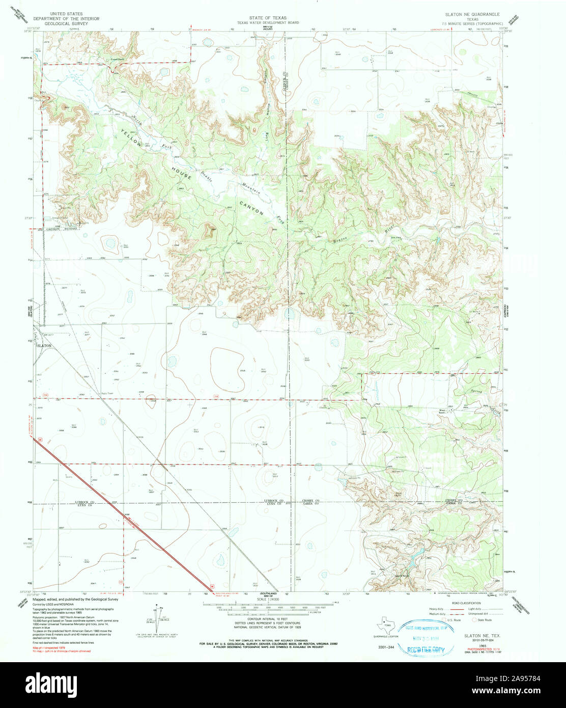 Map of slaton hires stock photography and images Alamy