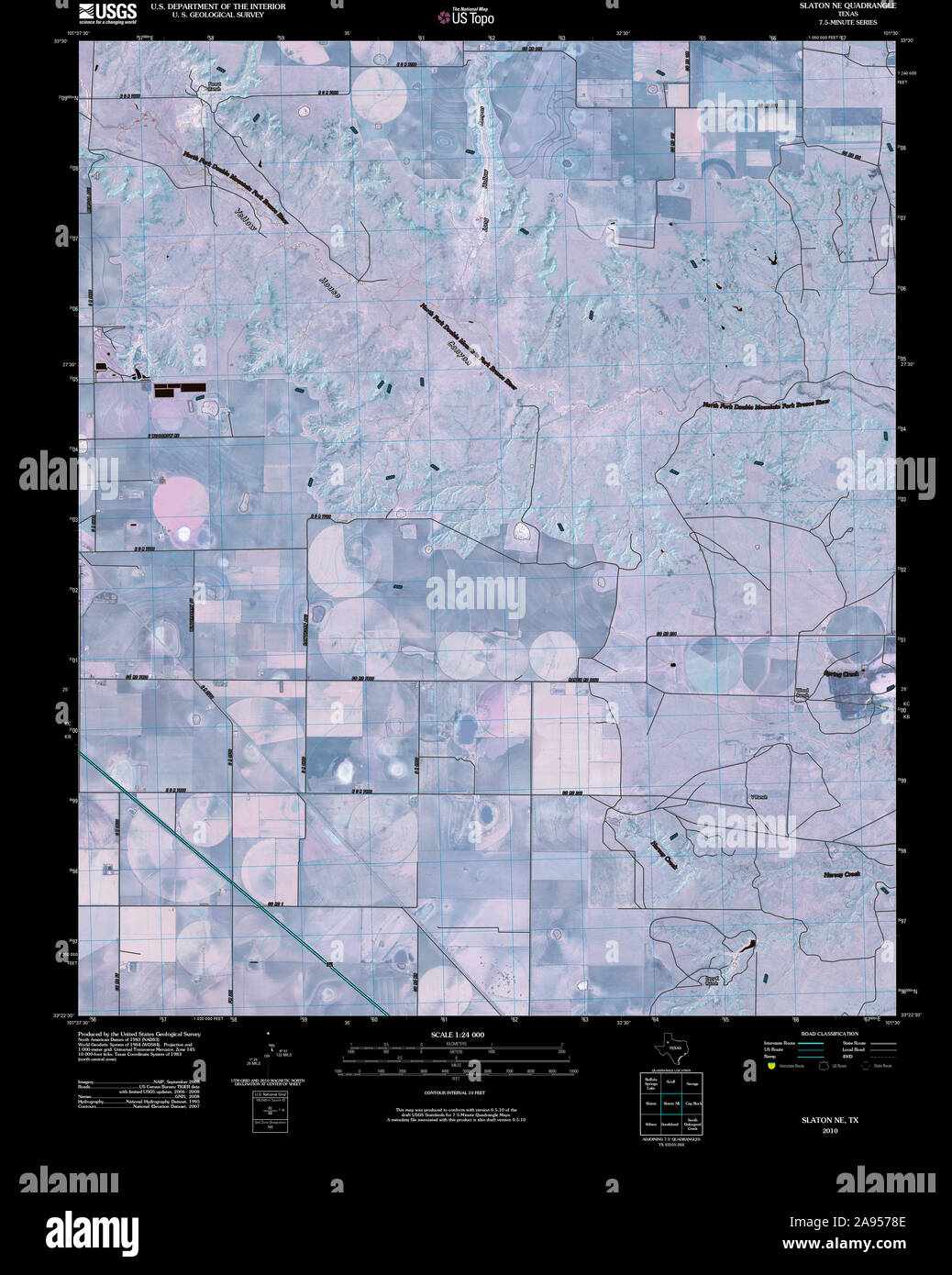 Map of slaton hires stock photography and images Alamy