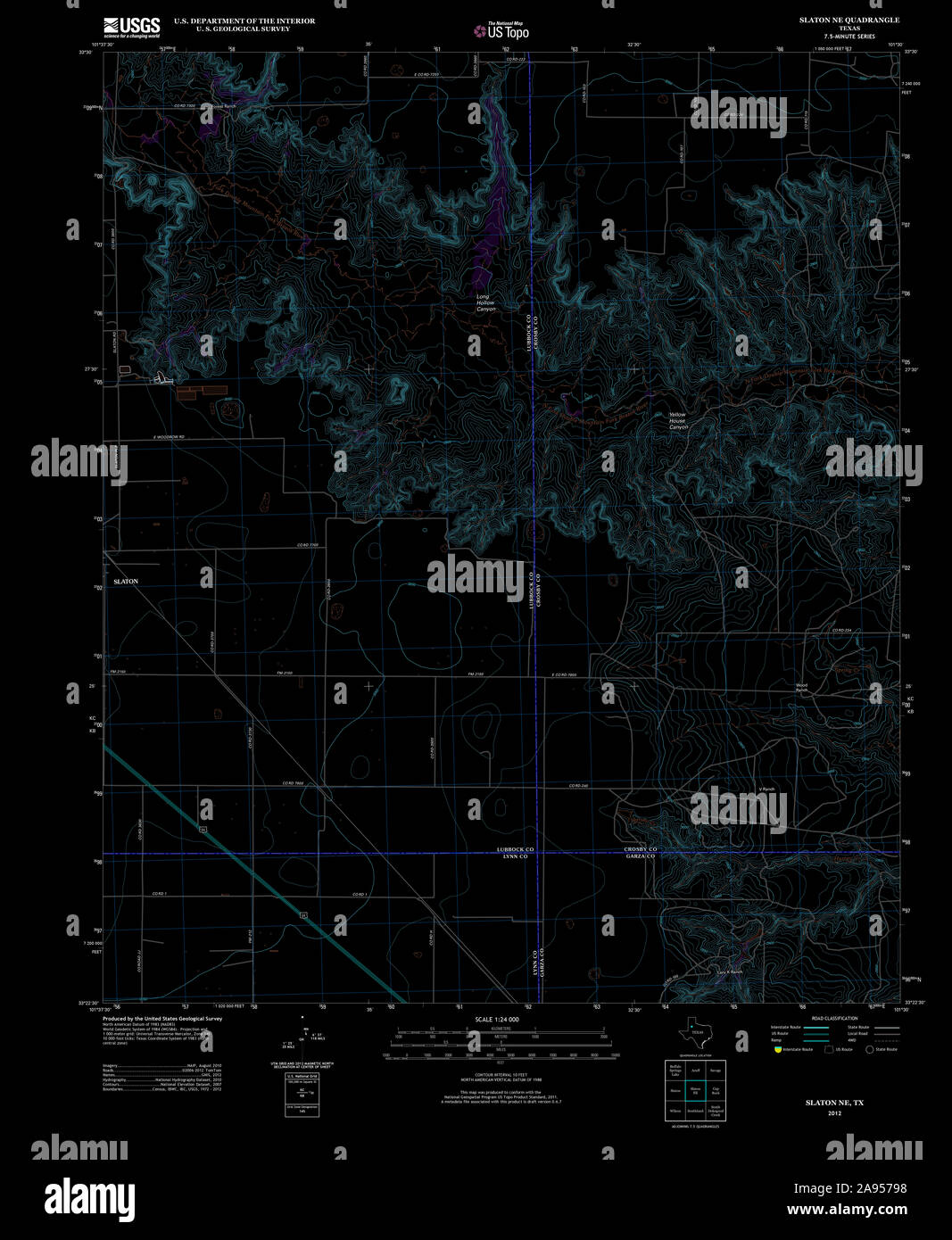Map of slaton hires stock photography and images Alamy