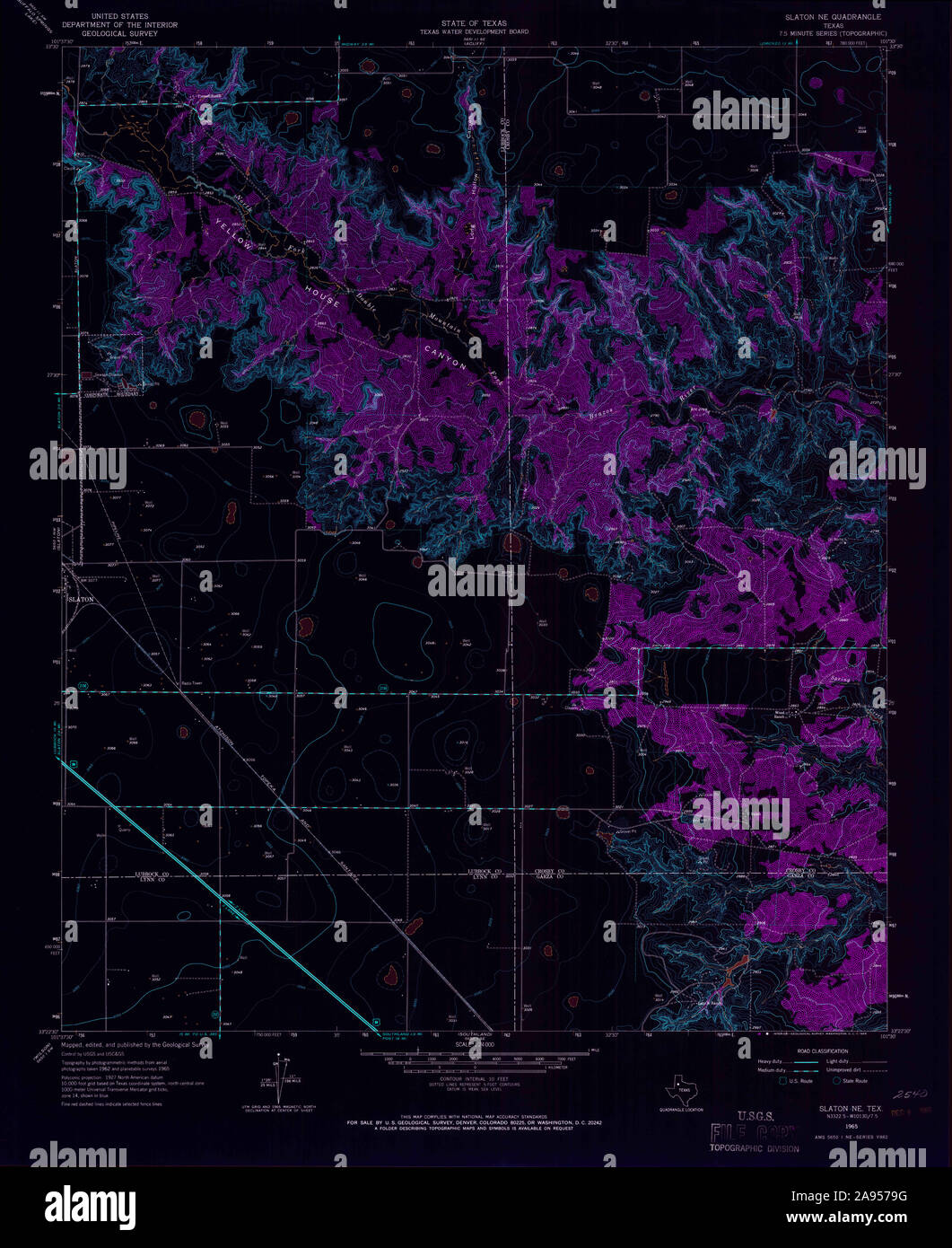 Slaton texas map hires stock photography and images Alamy
