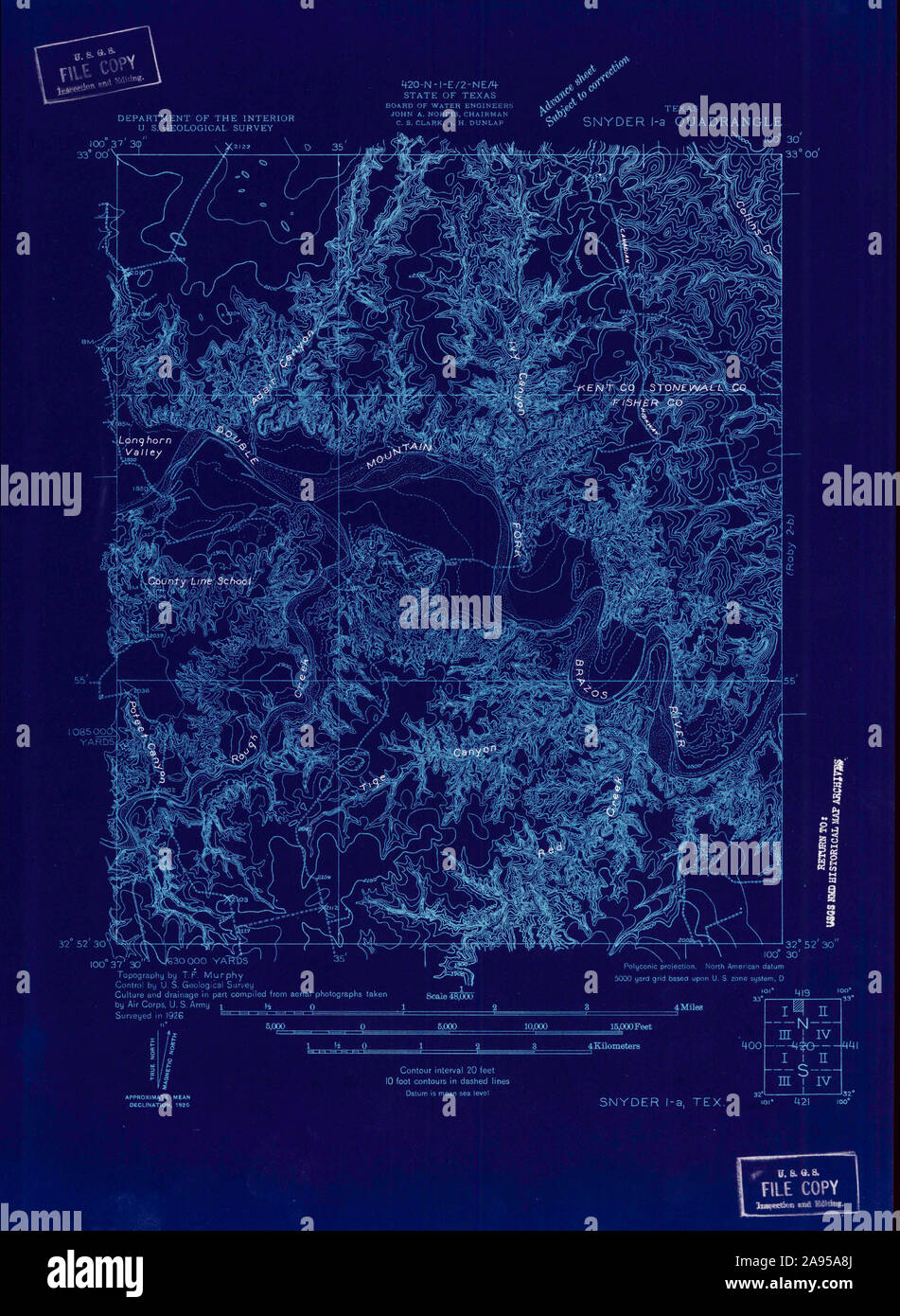 Snyder texas map hires stock photography and images Alamy