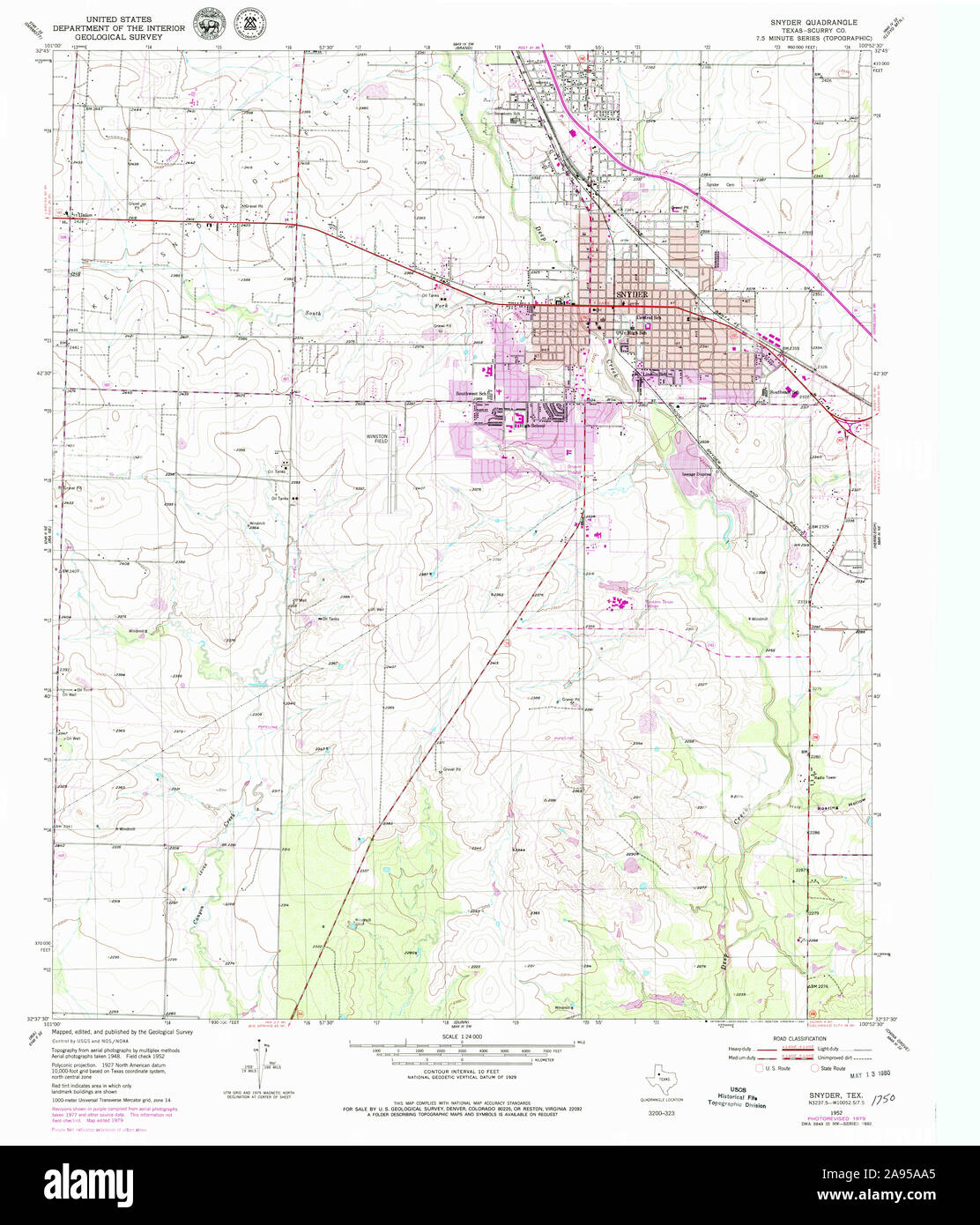 Map of snyder texas Cut Out Stock Images & Pictures Alamy