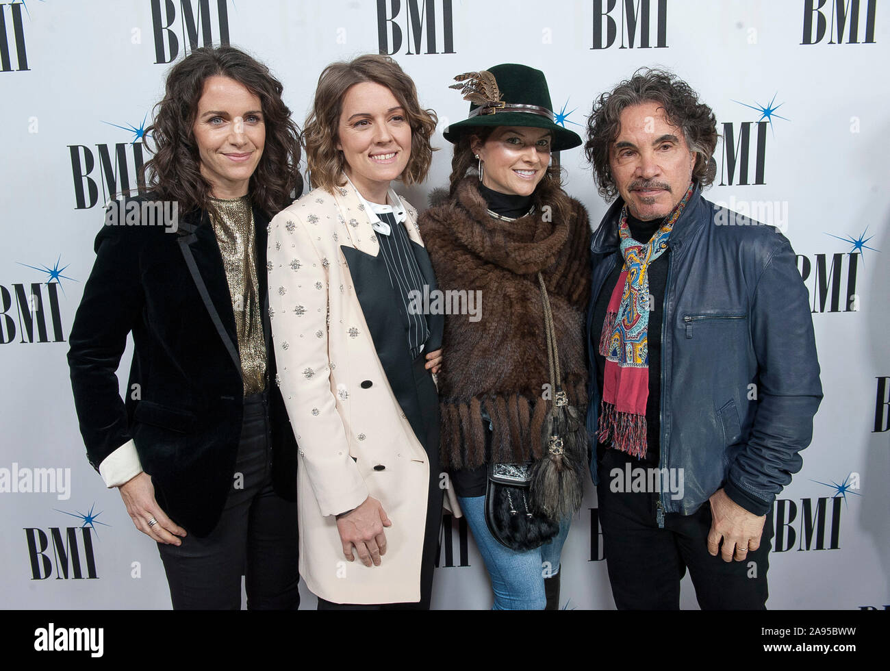 Nov. 12, 2019 - Nashville, Tennessee; USA - Musician JOHN OATES and BELINDA CARLISLE attends the 67th Annual BMI Country Awards at BMI Building located in Nashville.   Copyright 2019 Jason Moore. (Credit Image: © Jason Moore/ZUMA Wire) Stock Photo